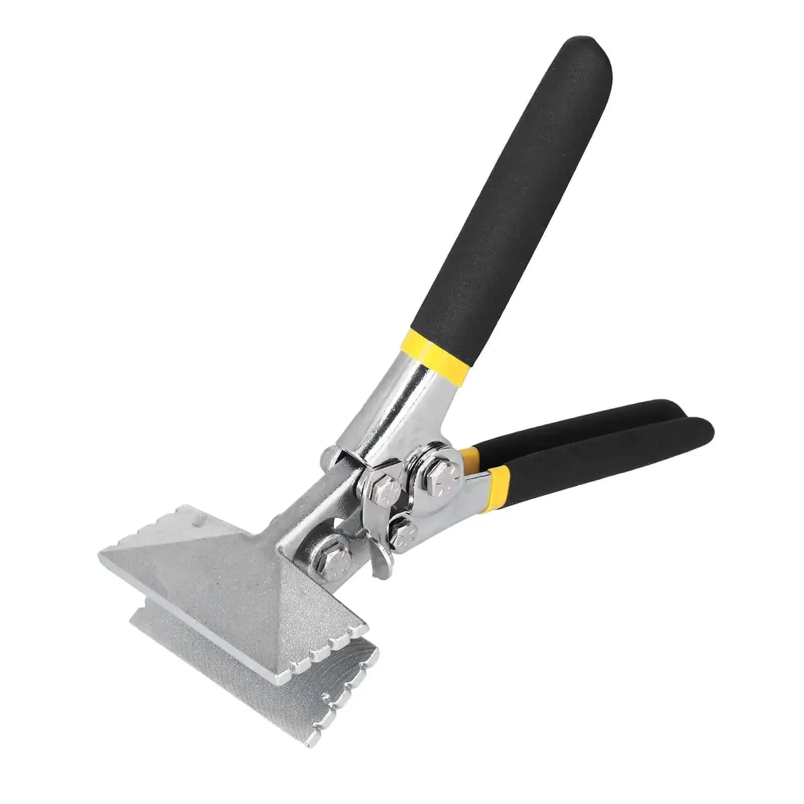 Hand Seamer Pliers for Sheet Metal and Plate Bending Multi Function Metalworking Tool With Non Slip Grip Beefy Pro Grade Vanadium Alloy Steel Construction Heavy Duty Ductwork and Conduit Pliers Straight 80mm Bending - Image 5