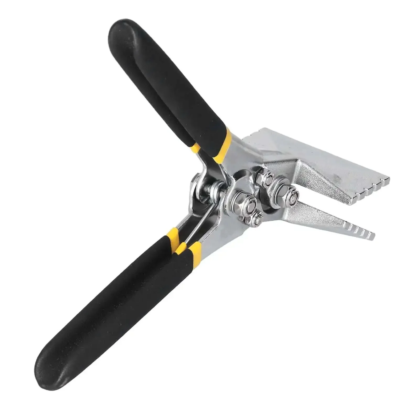 Hand Seamer Pliers for Sheet Metal and Plate Bending Multi Function Metalworking Tool With Non Slip Grip Beefy Pro Grade Vanadium Alloy Steel Construction Heavy Duty Ductwork and Conduit Pliers Straight 80mm Bending - Image 8