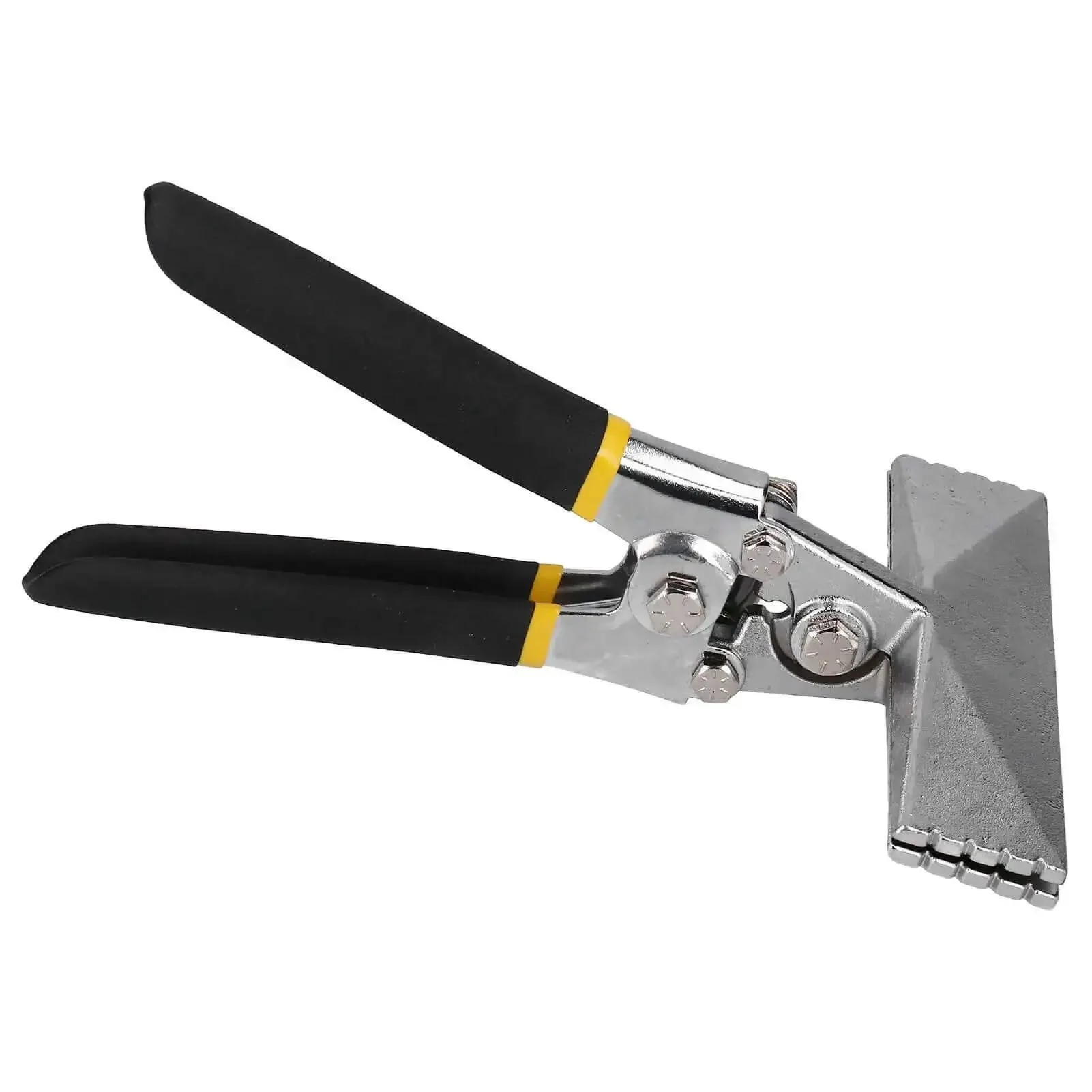 Hand Seamer Sheet Metal Bender Pliers For Seaming And Flattening Pro Grade Heavy Duty Tool With Chrome Vanadium Steel Jaw And Non Slip Ergonomic Handle Great For Straightening Pipes And Flat Seams - Image 3