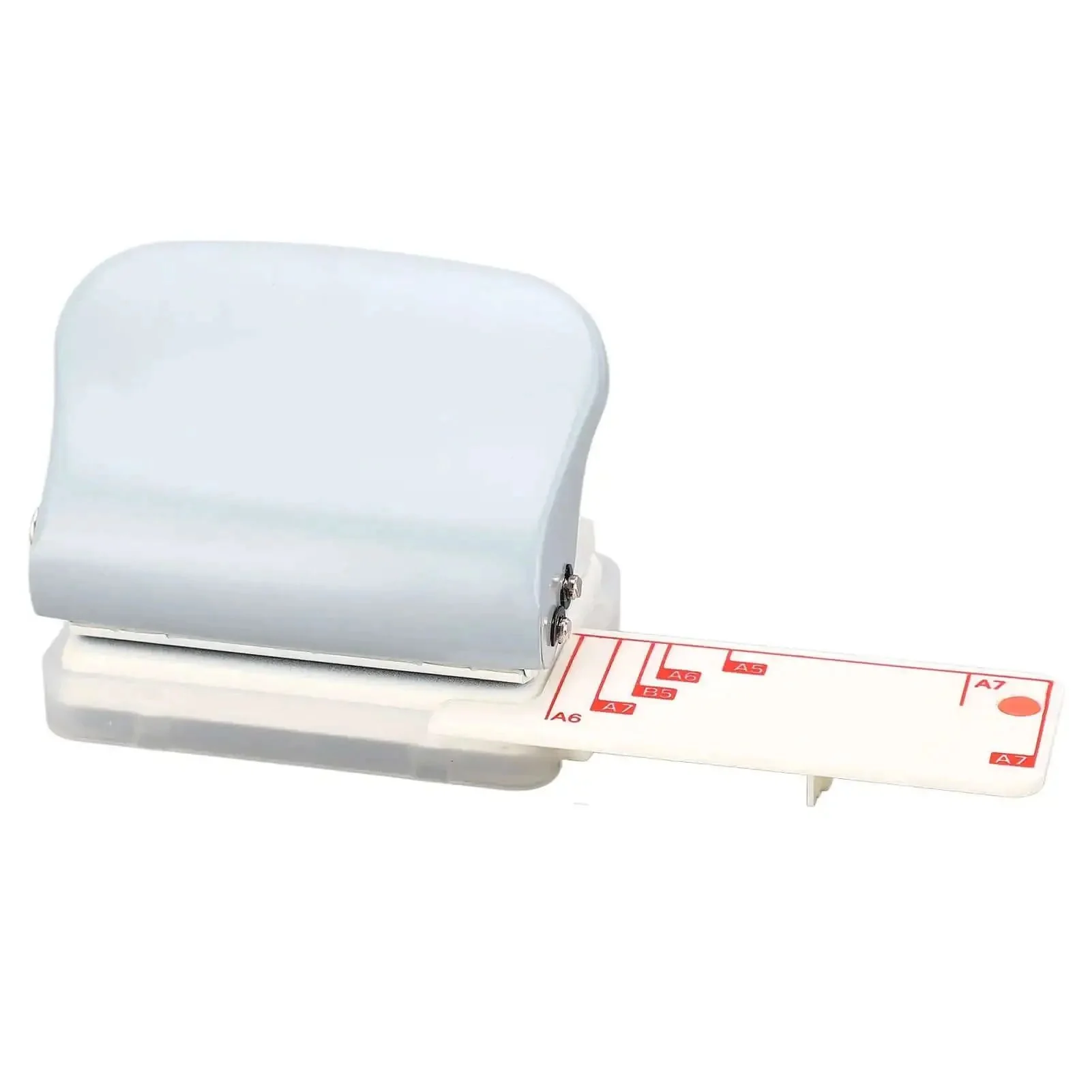 Handheld 3 Hole Puncher For Loose Leaf Paper B5 A4 A5 With 5 Sheet Capacity, Metal Hole Punch With Positioning Ruler, No-Fuss Scrapbook Office Or School Tool For Precise 19mm Holes Every Time - Image 5