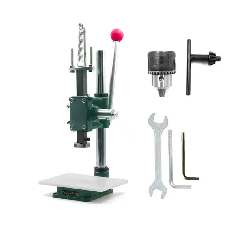 Handheld Leather Hole Punch And Stamping Press For DIY Crafting Adjustable 1.5 To 13 mm Chuck And 4.4 Cm Press Plate Great For Belts Bags Wallets And Watch Straps Get Your Craft On With This Quiet Pro Level Leather Tool - Image 2