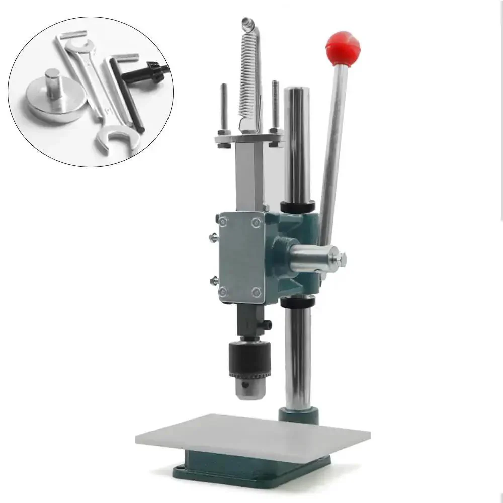 Handheld Leather Hole Punch And Stamping Press For DIY Crafting Adjustable 1.5 To 13 mm Chuck And 4.4 Cm Press Plate Great For Belts Bags Wallets And Watch Straps Get Your Craft On With This Quiet Pro Level Leather Tool - Image 8