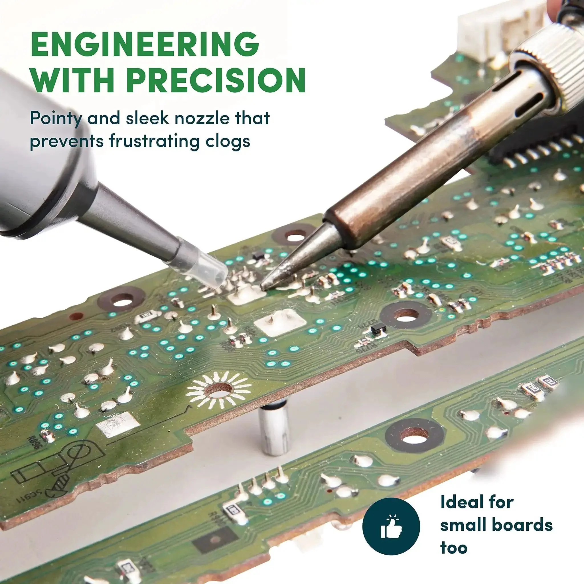 Handheld No Power Needed Desoldering Sucker With Silicone Tip Self Cleaning Solder Vacuum Pump One Shot Max Suction Ultra Low Maintenance Clog Free Pro Grade Solder Remover Gun For Quick Molten Solder Cleanup - Image 6