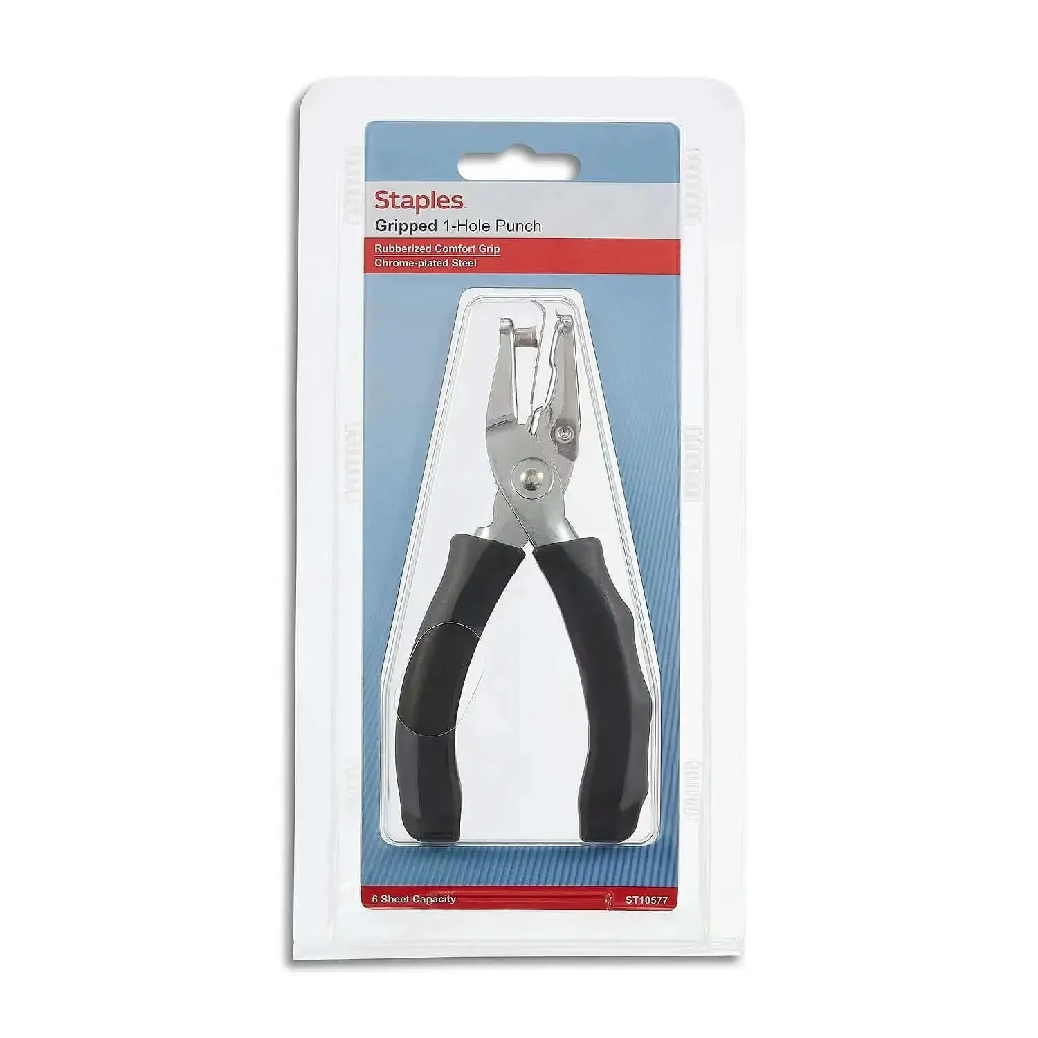 Handheld One Hole Punch Delivers Clean Quarter Inch Holes With A Five Sheet Capacity, Durable Nickel Plated Steel Construction, And Easy Quick Punching For Precise Paperwork At Home Or In The Office - Image 2