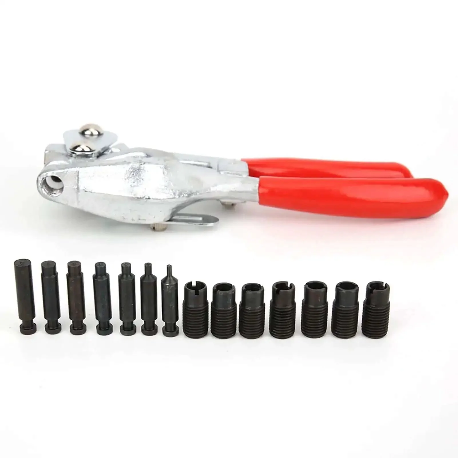 Handheld Power Punch Kit With Dope Stainless Steel Punch Pliers And 16 Piece Tool Set Heavy Duty Depth Adjustable From 6 To 41mm For Precise Hole Punching In Sheet Metal And Ceiling Panels 2 To 7mm Holes Easy Grip Portable - Image 4