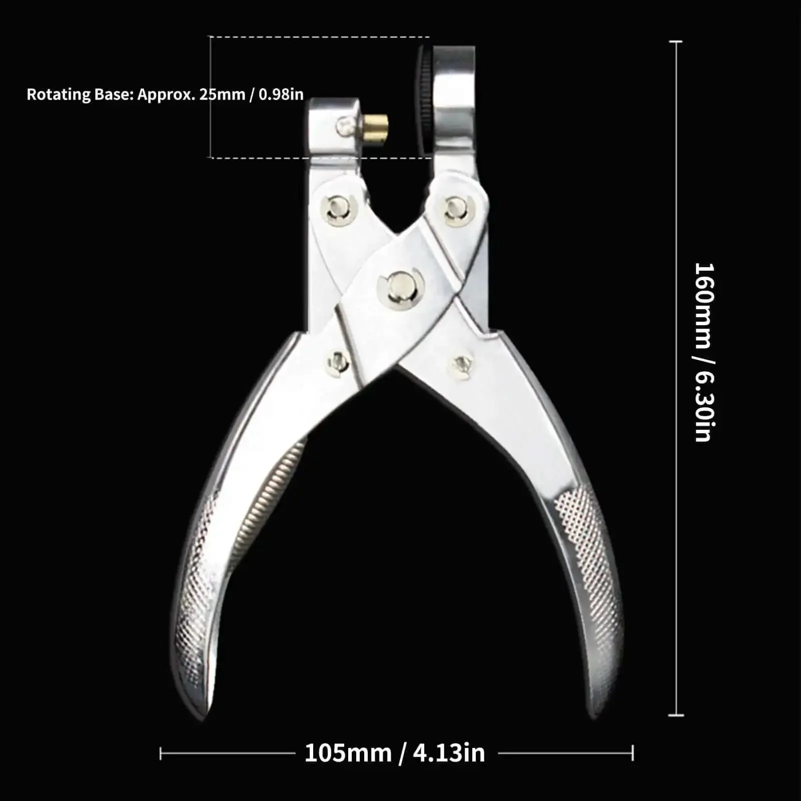 Handheld Single Hole Paper Punch For Scrapbooking And Office Use, Metal Circle Punch For School Projects And Home Crafting, Punch Lightweight Paper, Film And Loose Leaf Pages, Portable Desk Top Hole Puncher - Image 3
