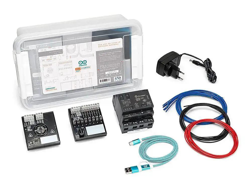 Hands On Industrial Automation PLC Starter Kit With Opta Controller Wi Fi Bluetooth IO Modules Over Twenty Hours Of Online Learning Content And Cloud Integration For Smart Manufacturing Enthusiasts And Makers