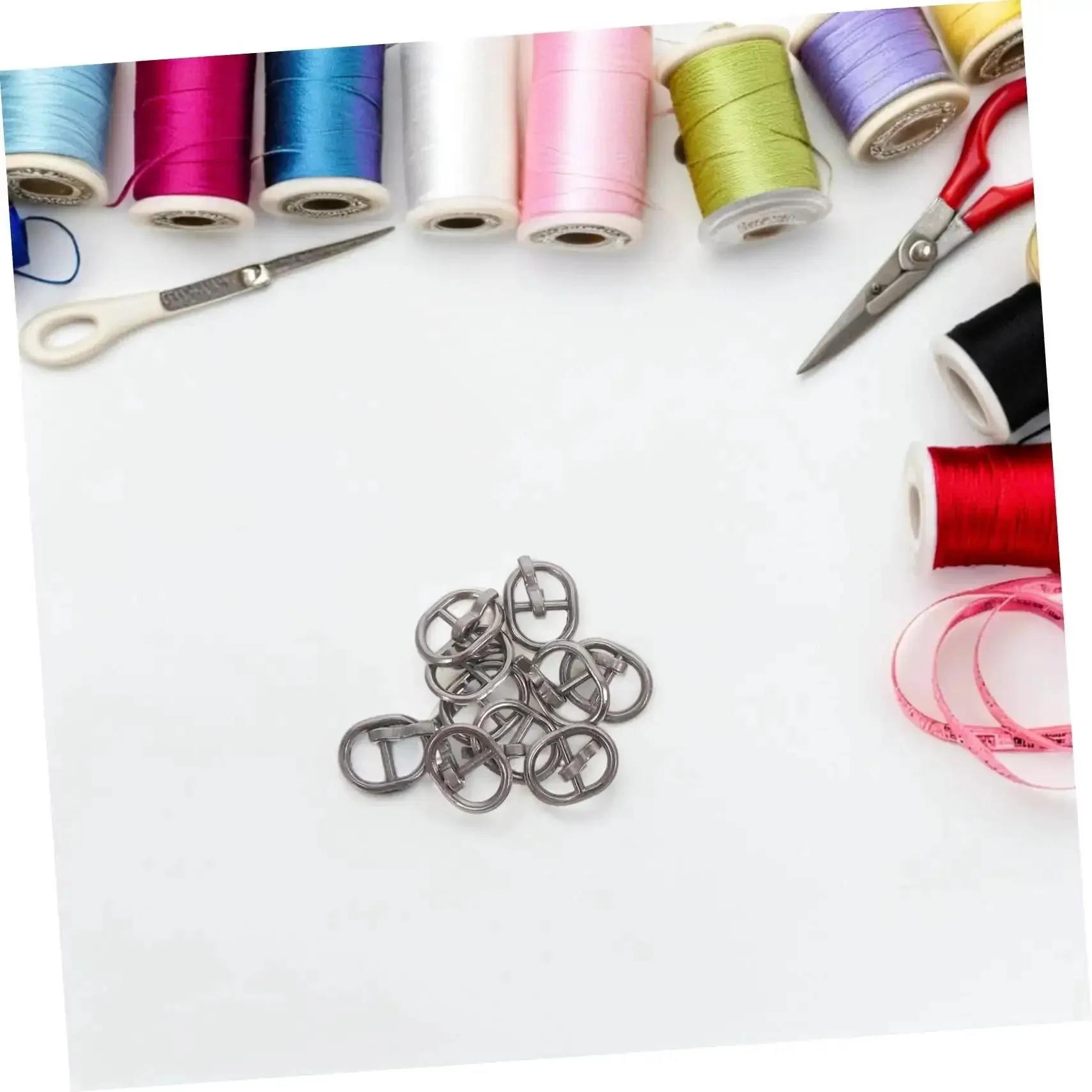 Handy Mini Buckle Sewing Kit 150 Piece Set for Doll Clothes and DIY Craft Projects, Alloy Single Prong Belt Fasteners in Silver Gunmetal and Antique Bronze, Perfect for Accessories and Small Belts - Image 6
