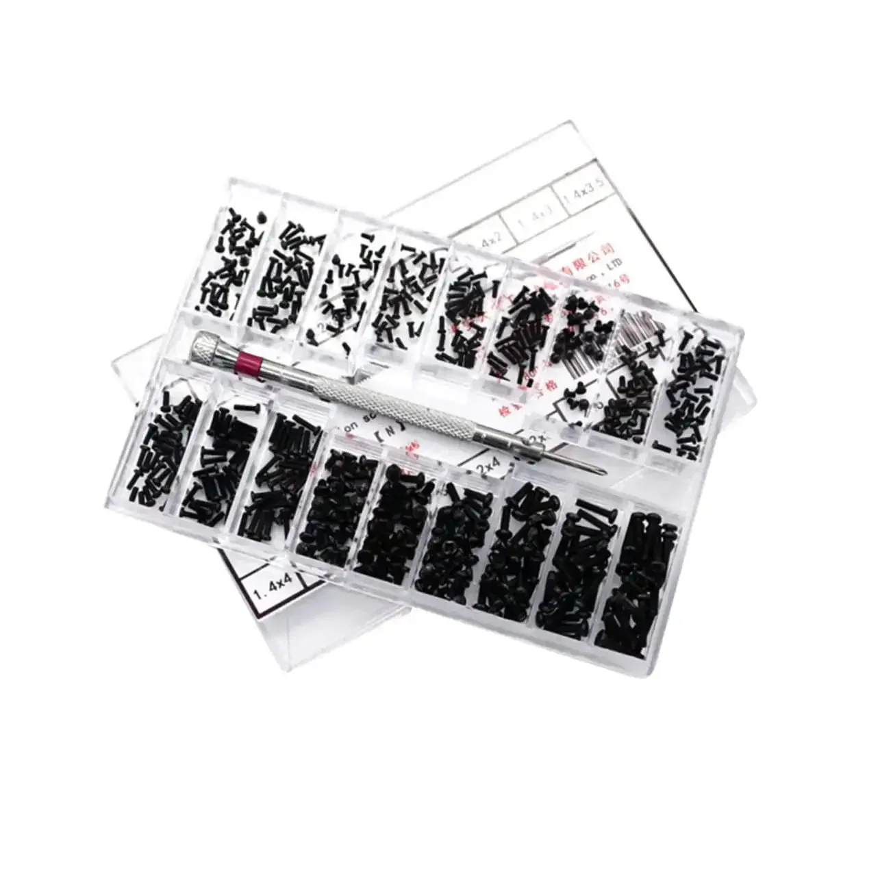 Handy Miniature Screw Set With 18 Different Countersunk Flat Screws For Glasses, Watches And Small DIY Projects In A Neat Organized Storage Box Perfect For Repairs, DIY Enthusiasts, And Everyday Fixes On Glasses And Watches - Image 5