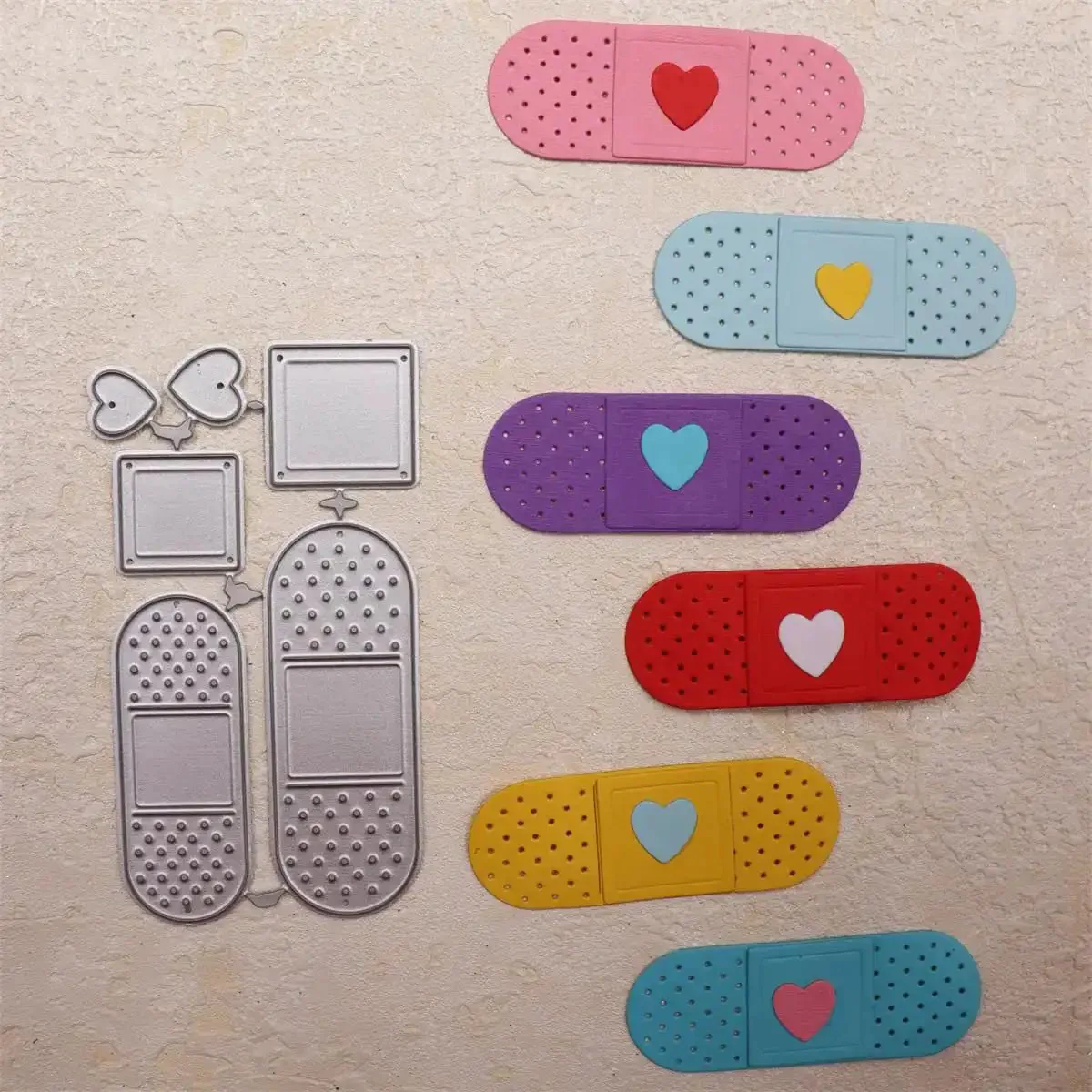 Happy Birthday Balloons Metal Cutting Dies For Card Making And Scrapbooking Die Cuts Set With Background Embossing Templates Punch Template And DIY Album Decor Durable Carbon Steel Reusable 5.5x11.5cm