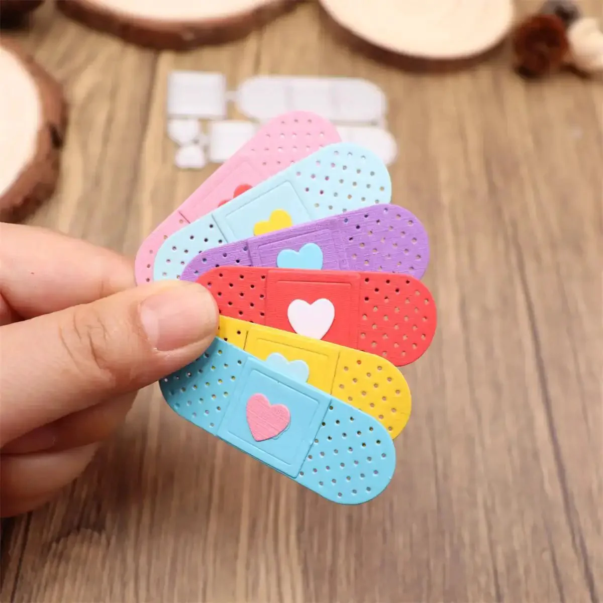 Happy Birthday Balloons Metal Cutting Dies For Card Making And Scrapbooking Die Cuts Set With Background Embossing Templates Punch Template And DIY Album Decor Durable Carbon Steel Reusable 5.5x11.5cm - Image 4