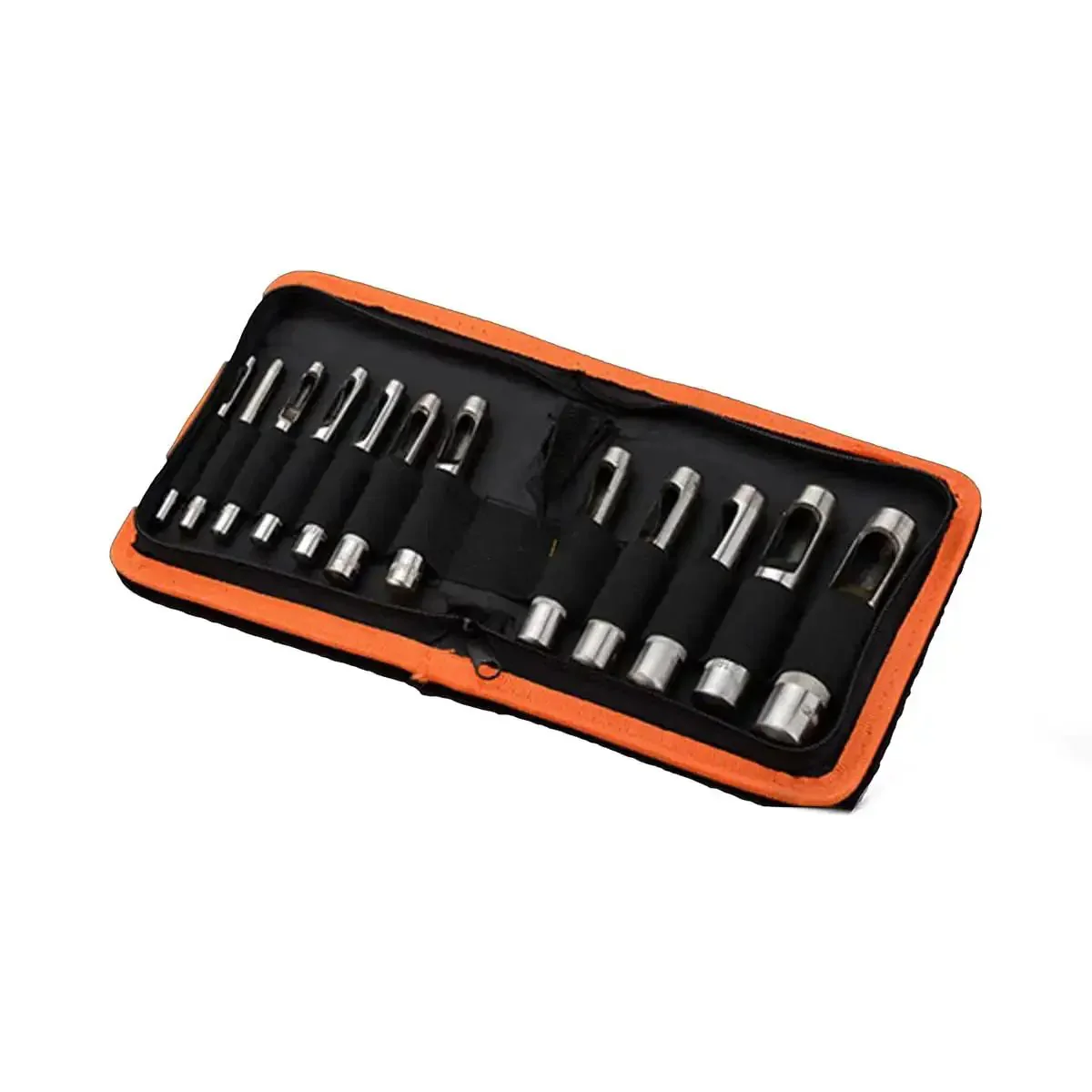 Harden Pro Hollow Hole Punch Set 12 Piece Heavy Duty CRV Steel Punch Tools With Zipper Case For Leather Gasket Fabric Rubber And Vinyl Sizes 3mm To 16mm With Clean Cut Edges - Image 5