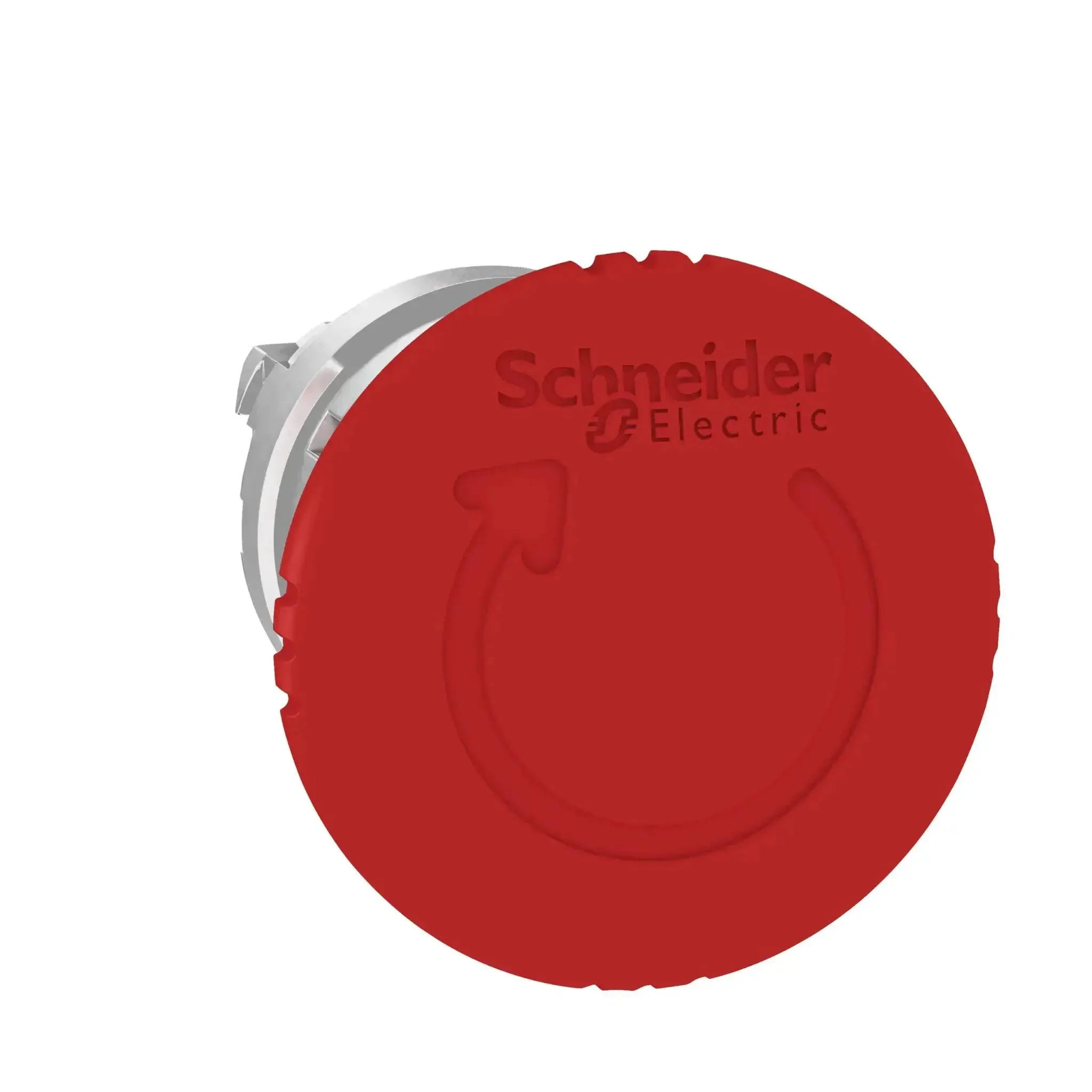 Harmony XB4 Emergency Stop Push Button Head Red Mushroom 40mm With Latching Turn To Release Chromium Plated Bezel Fits 22mm Diameter Cutouts Heavy Duty Industrial Machine Safety Switch ZB4BS844