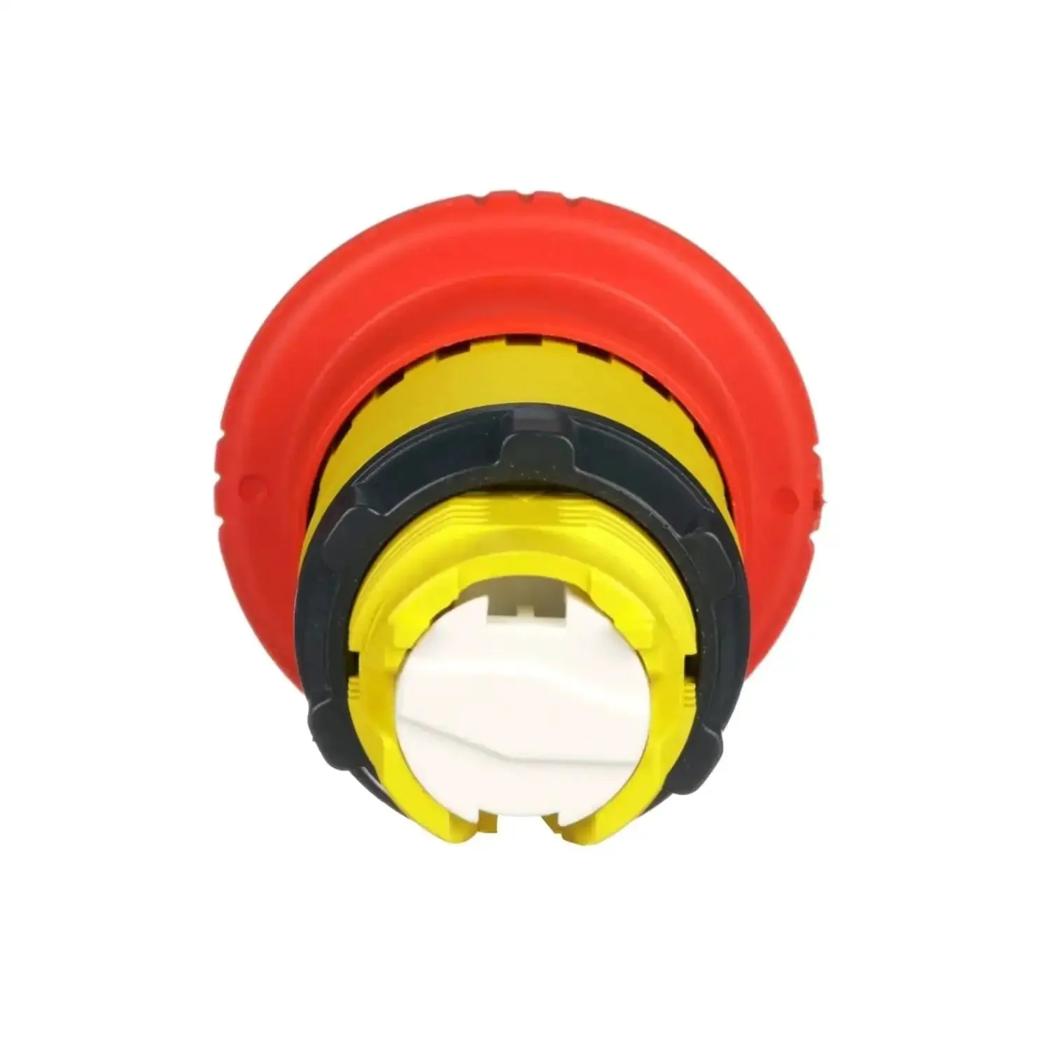 Harmony XB4 Emergency Stop Push Button Head Red Mushroom 40mm With Latching Turn To Release Chromium Plated Bezel Fits 22mm Diameter Cutouts Heavy Duty Industrial Machine Safety Switch ZB4BS844 - Image 4