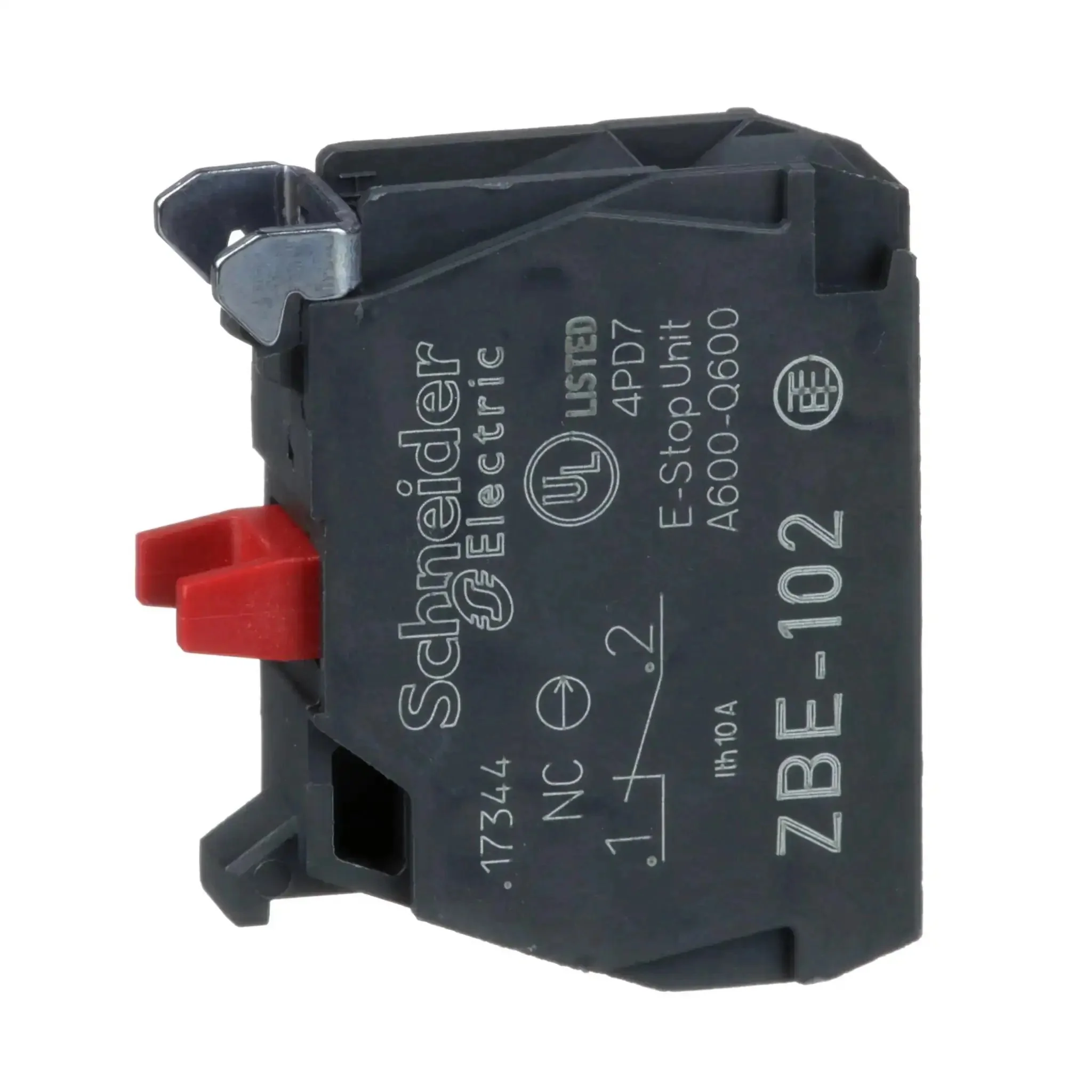 Harmony XB4 Single Contact Block For Industrial Machines And Control Panels 1NC Screw Clamp Terminal Silver Alloy Easy Install And Fast Swap For Manufacturing Equipment And Electrical Panels