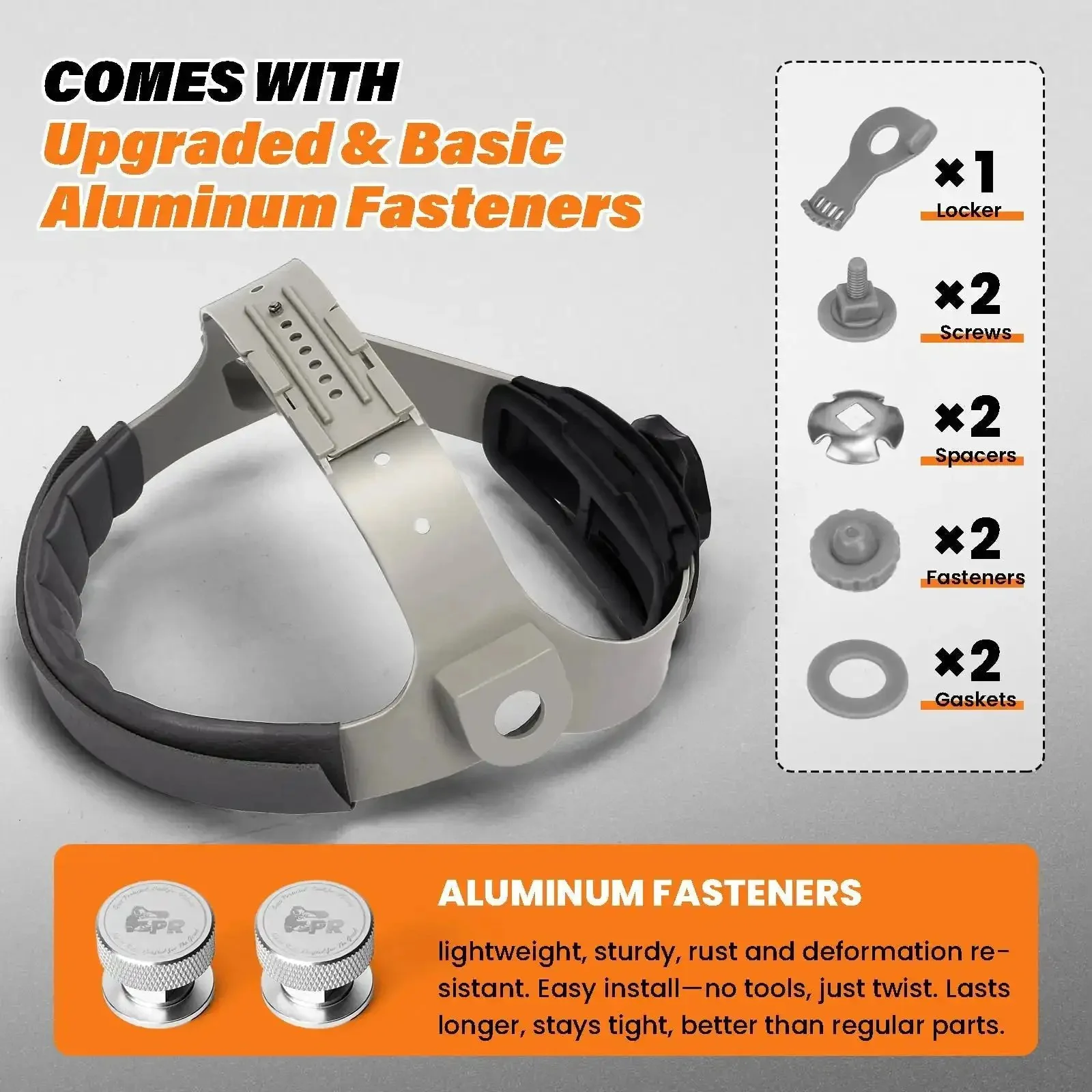 Headgear Replacement For Welding Helmets With 100 Percent Aluminum Fasteners Adjustable Ratcheting Dial Cushioned Pad And Easy Install Fits Fiber Metal Sugar Scoop And Pipeliner Hoods For Pro Welders Comfort And Durable Protection - Image 5