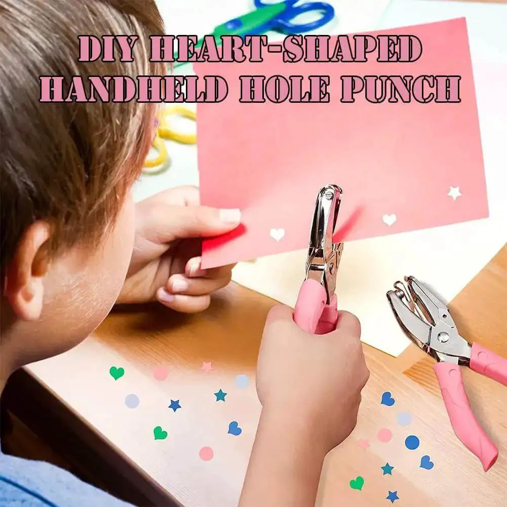 Heart Shaped Paper Punch Handheld Perforator For DIY Crafts And Scrapbooks Labels And Cards With Soft Grip Non Slip Handle Great For Kid Friendly And Adult Friendly Craft Sessions And Easy Punch Up To Eight Sheets Of A4 - Image 8