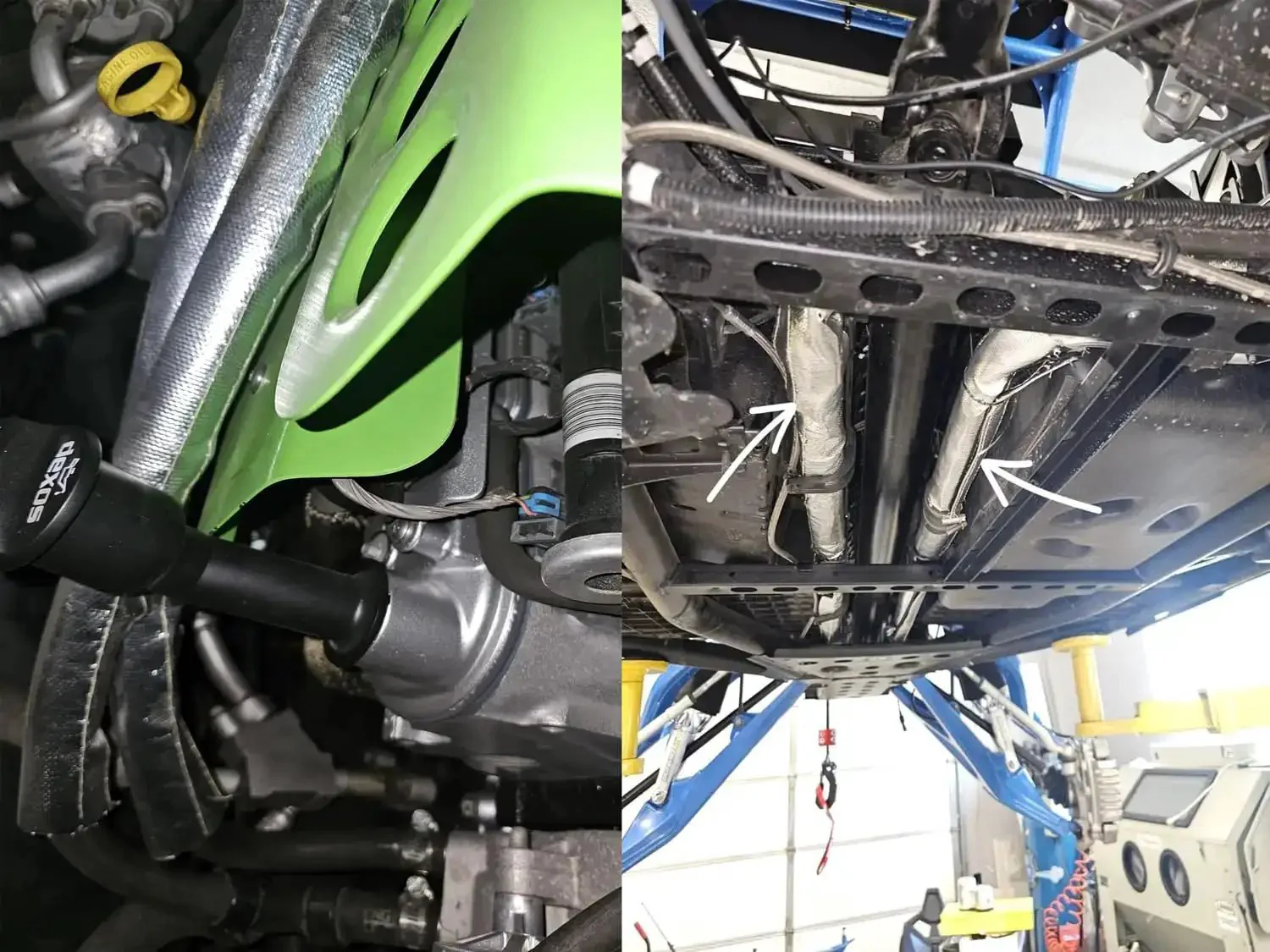 Heat Shield Sleeve For Engine Bay Built To Take The Heat 1 Inch By 10 Foot Aluminized Firewall Sleeving That Protects Wires Hoses And Cables From Extreme Heat With Hook And Loop Wrap And Includes 10 Stainless Steel Zip Ties - Image 3