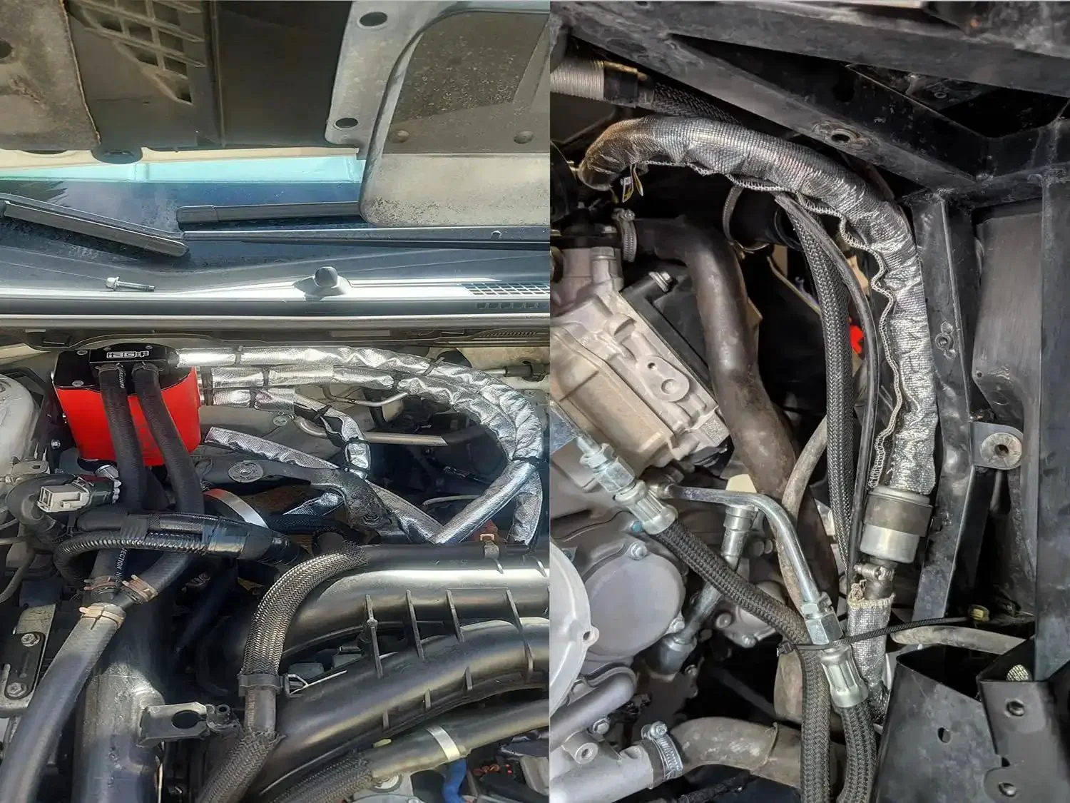 Heat Shield Sleeve For Engine Bay Built To Take The Heat 1 Inch By 10 Foot Aluminized Firewall Sleeving That Protects Wires Hoses And Cables From Extreme Heat With Hook And Loop Wrap And Includes 10 Stainless Steel Zip Ties - Image 4