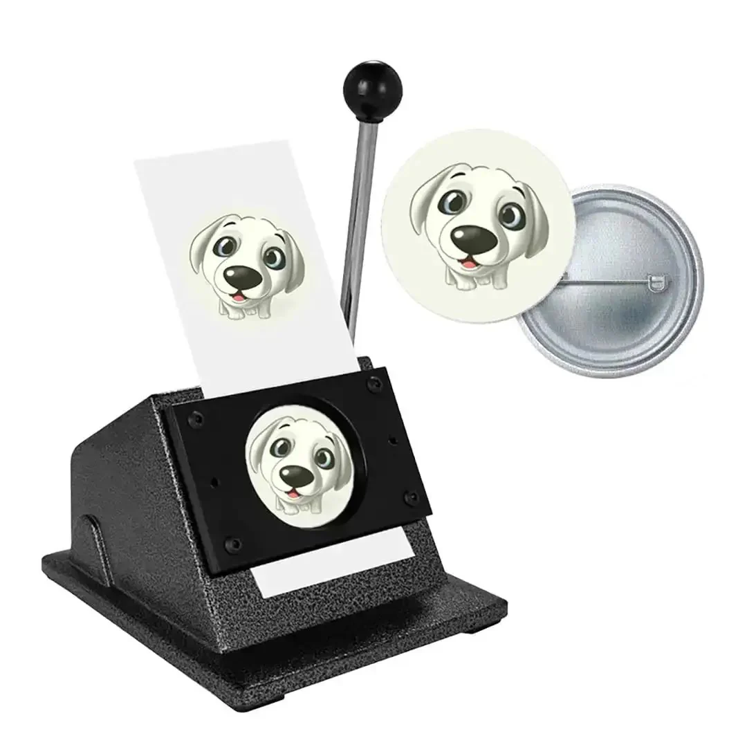 Heavy Duty 1 Inch Circle Punch Cutter Button Maker For Paper Craft And Diy Projects, Die Cutting Tool Cuts 35 mm Circles To Fit 25 mm Button Designs, All Metal Construction With Ergonomic Long Handle - Image 4