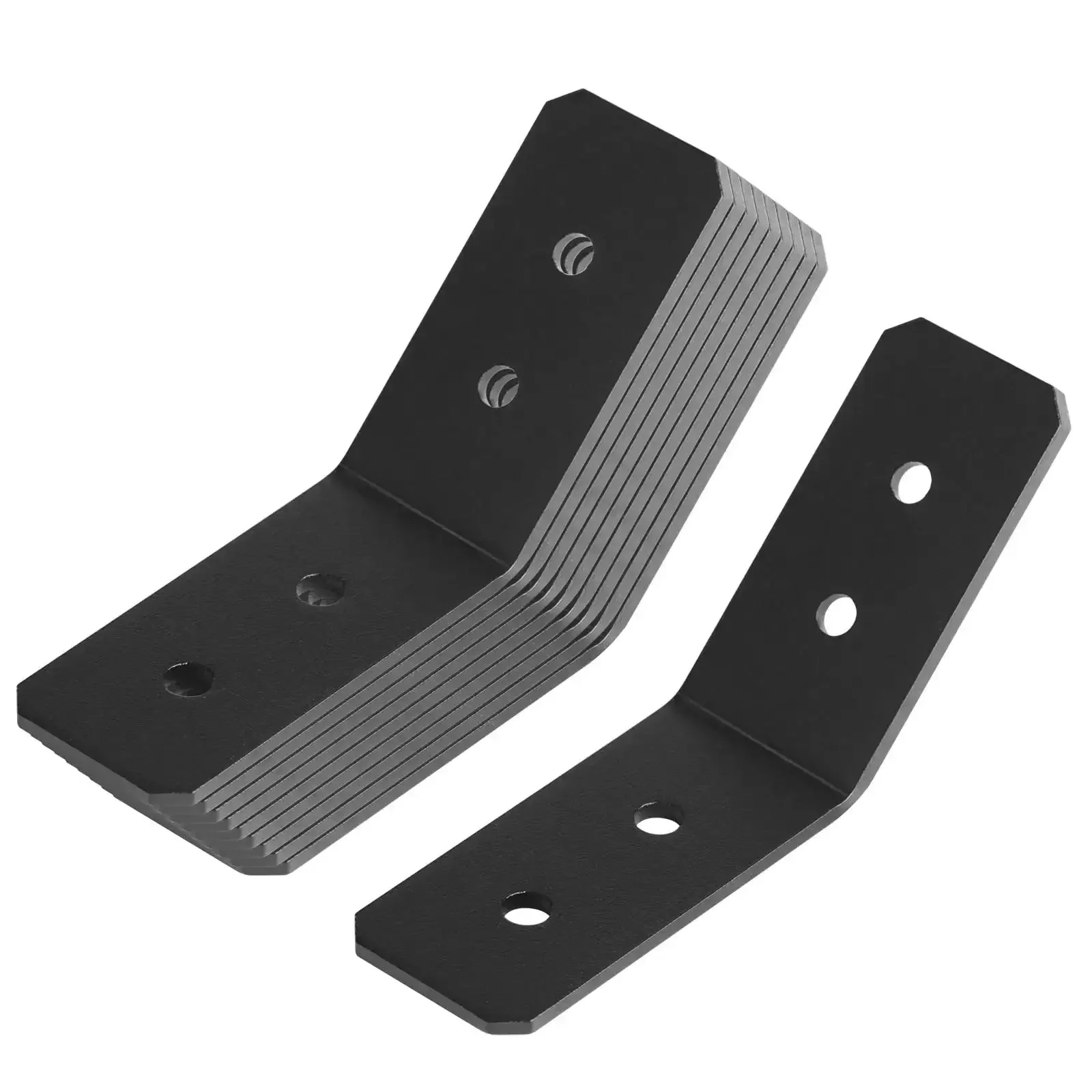 Heavy Duty 10 Pack Flush Inside 45 Degree Angle Brackets For 2x2 Lumber Posts, 3x3x1.5 Inch, 11 Gauge Steel, Powder Coated Pergola Fence Post Connector With 7mm Holes For 1/4 Inch Screws