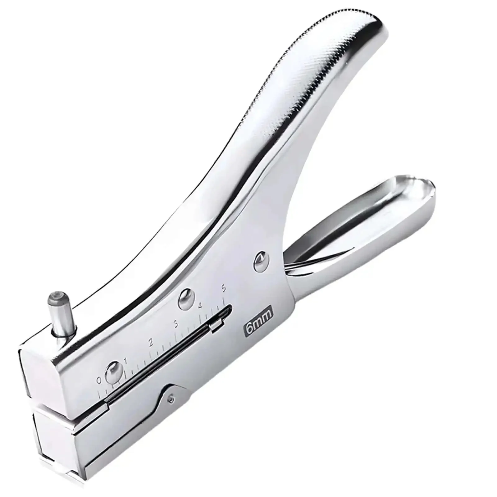 Heavy Duty 10 Sheet Single Hole Punch Handheld Metal Paper Punch With 1.9 Inch Throat And 6 mm Hole Built To Last Steel Construction For Office School And Craft Binding Tough As Nails For Quick Clean Holes