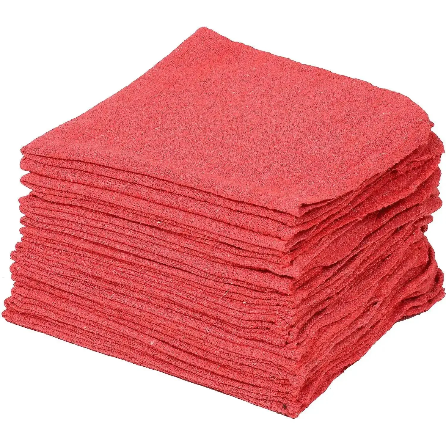 Heavy Duty 100 Percent Cotton Shop Towels Red 14 By 14 Inches 90 Towels Per Box Machine Washable Pre Laundered For Auto Shop And Industrial Use Quick Dry Hemmed Edges Absorbent And Reusable - Image 5