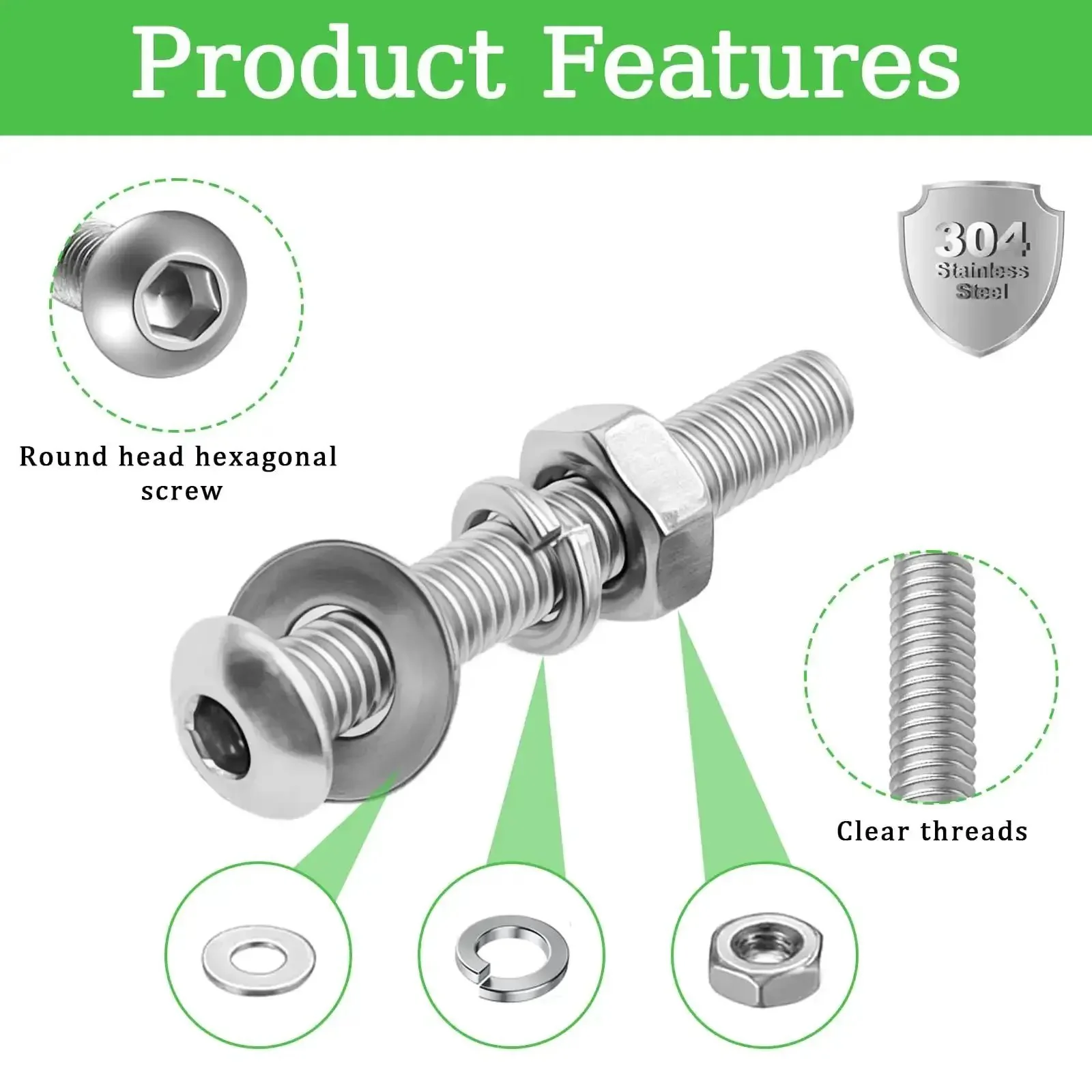 Heavy Duty 1040 Piece M3 Screw Kit With Nuts, Washers And Hex Wrench Includes M3 Screws From 6mm To 40mm Range For 3D Printers, Bed Frames, Furniture And Automotive Projects Built For Quick Fixes And Mod Upgrades - Image 5