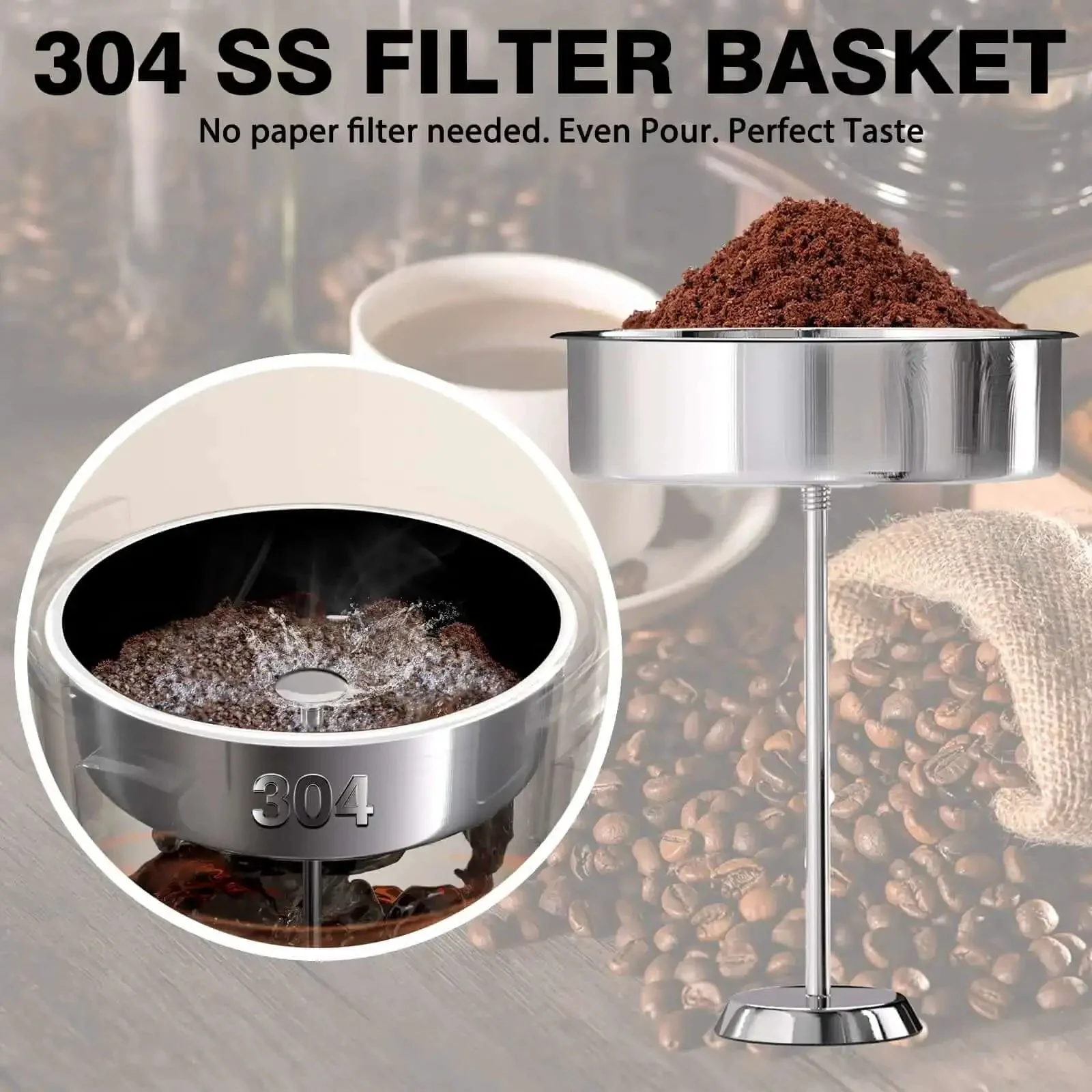 Heavy Duty 110 Cup Stainless Steel Coffee Urn For Catering, Double Wall Electric Dispenser Keeps Coffee Hot, Gigantic Capacity Percolator And Hot Water Urn, Commercial Grade Brewer For Meetings And Events - Image 7