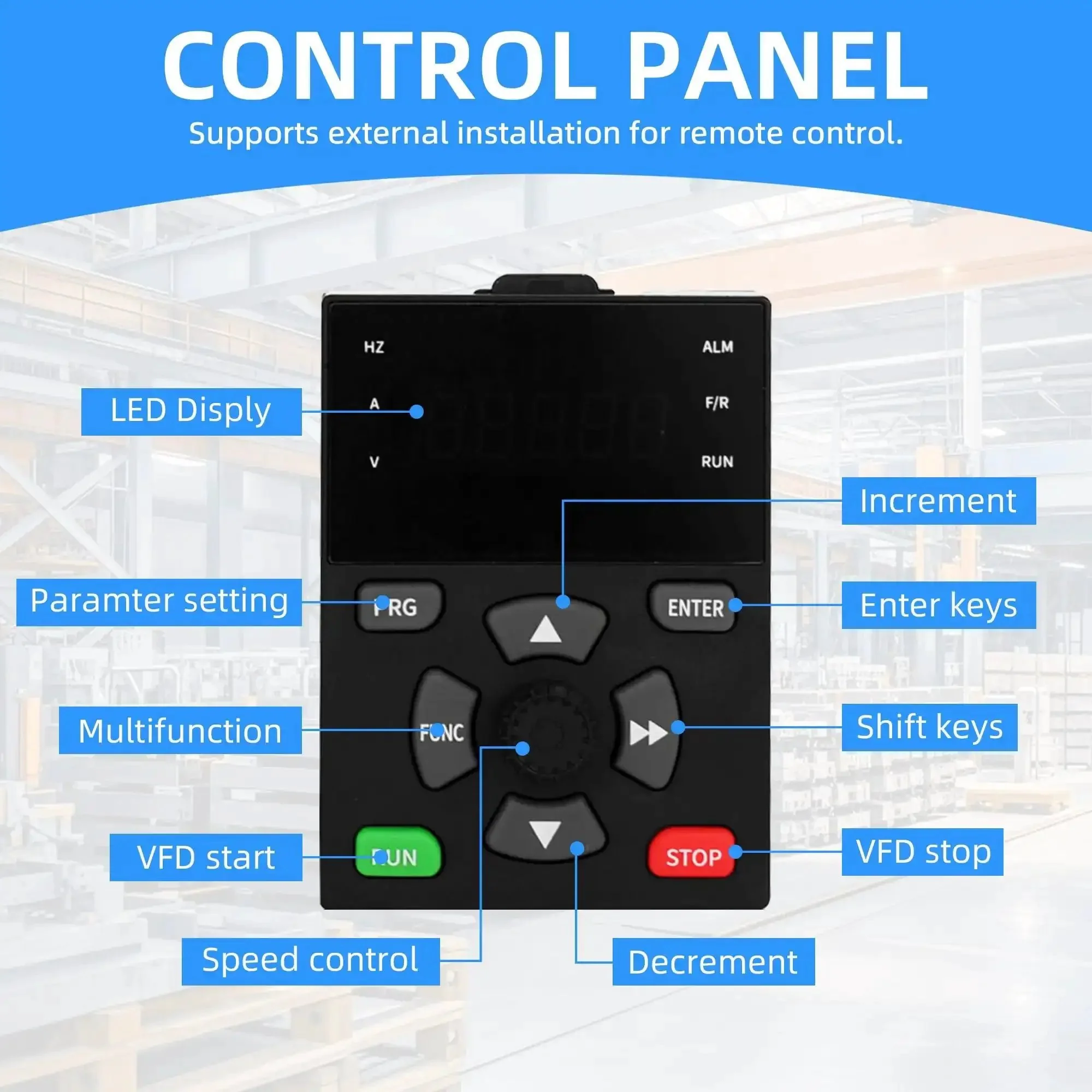Heavy Duty 11kW 15HP VFD Inverter For 380V 440V Three Phase Power, 25A Output, Ideal For Spindle Motors, CNC Routers And Industrial Control Systems, Wide 0-3200Hz Frequency Range - Image 6