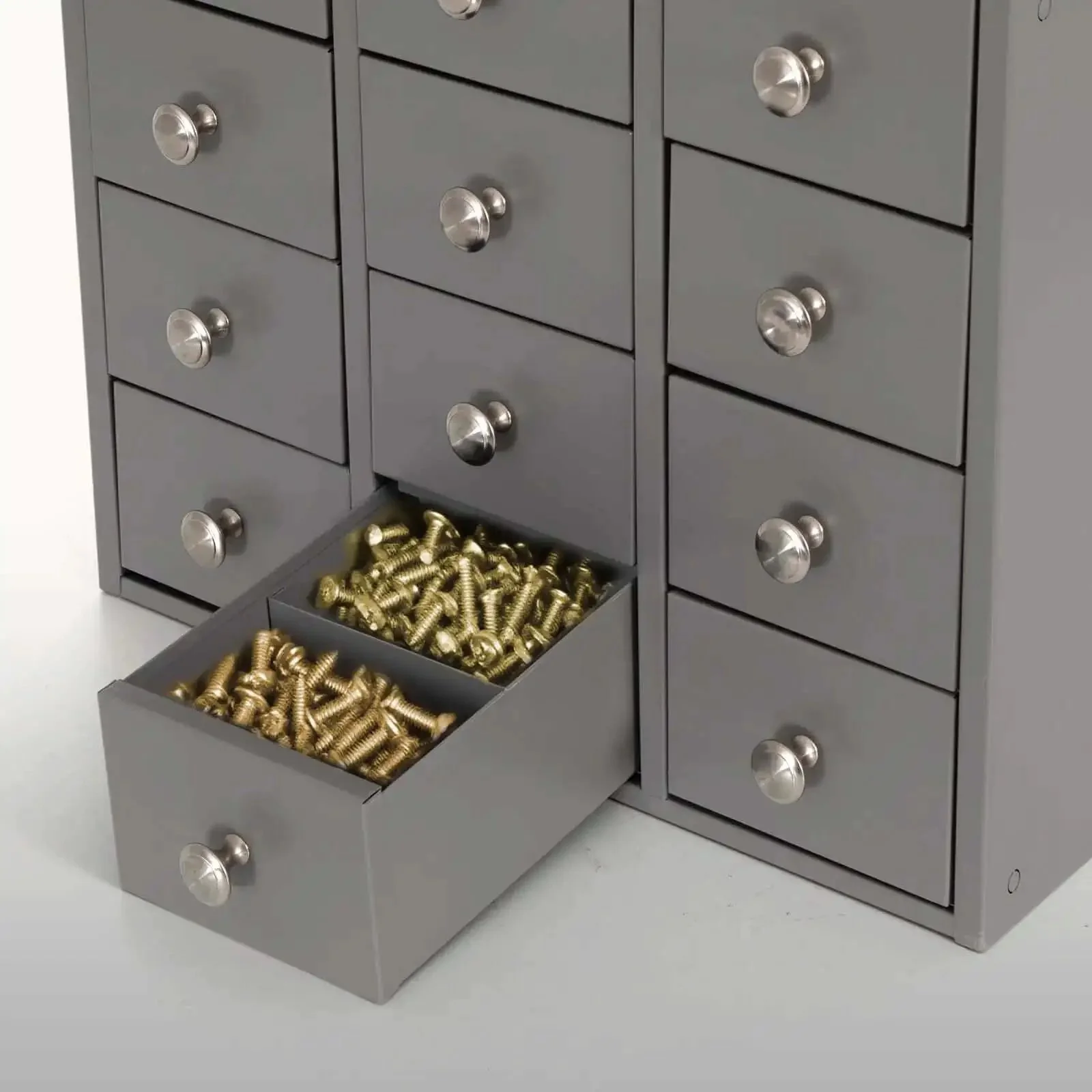 Heavy Duty 12 Drawer Metal Parts Cabinet For Workshop Garage And Office With Corrosion Resistant Galvannealed Steel Powder Coated Finish 12 Fully Enclosed Drawers No Assembly Required Modular And Stackable Design Durable Hardware Organizer - Image 7