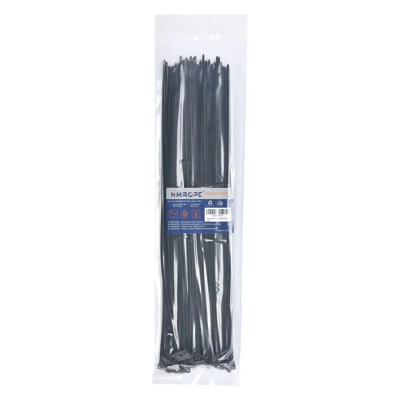 Heavy Duty 12 Inch Cable Zip Ties 100 Count Self Locking Nylon Ties With 50 Pounds Tensile Strength For Indoor And Outdoor Use Premium Plastic Wire Ties For Organizing Cables Wires Hoses And Other Quick Secure Fastening Tasks - Image 2