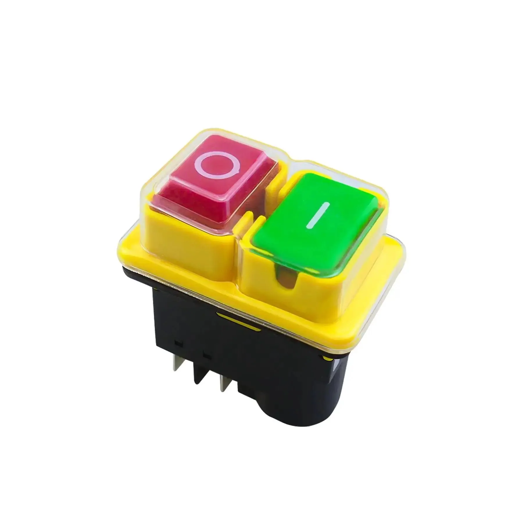Heavy Duty 120V 16A 4 Pin Electromagnetic Push Button Switch for Industrial Control Panels and Circuit Breakers with Overload Protection, Compatible With KEDU Electrical Panels and Most 120V Switches, Replacement for Common 120V Control Panels