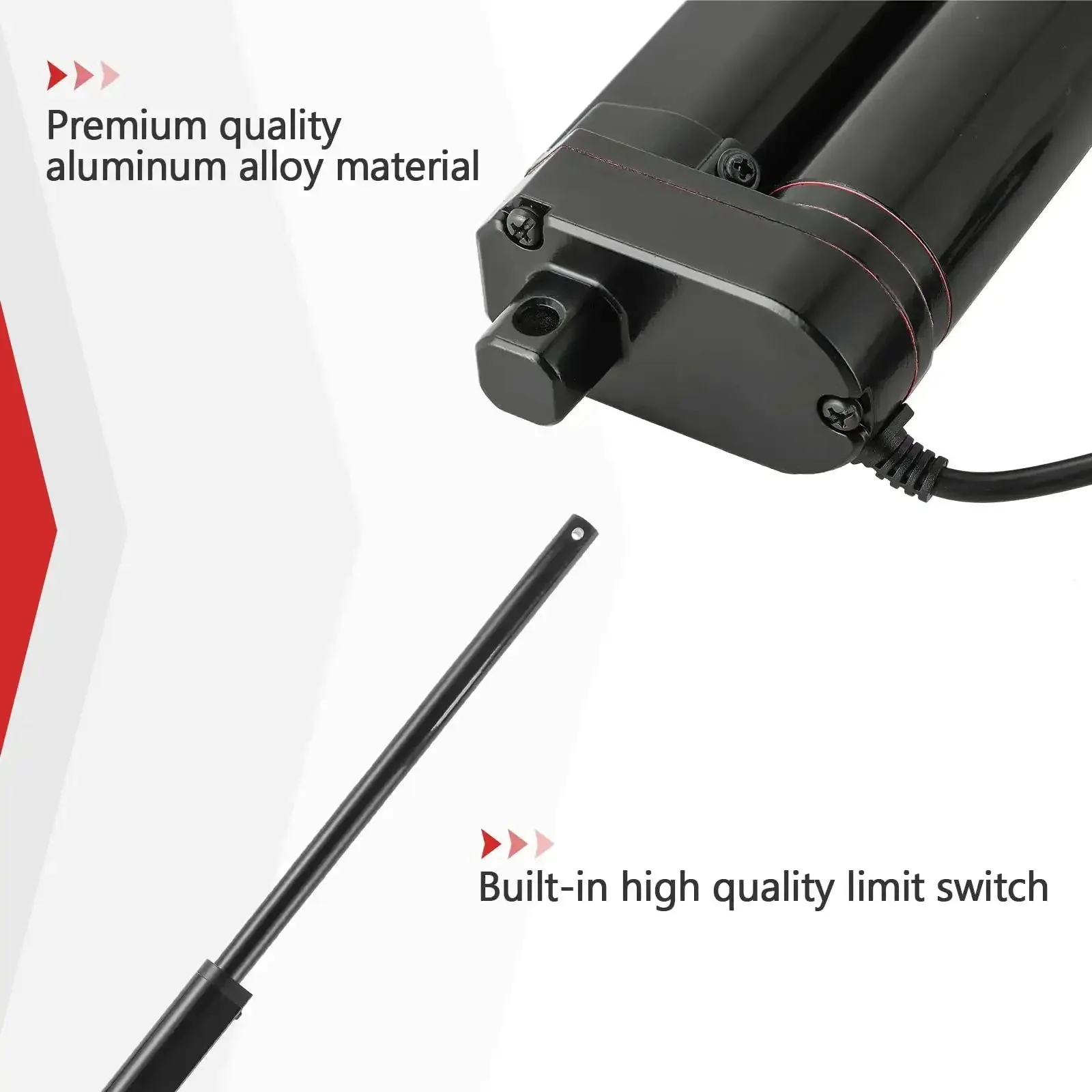 Heavy-Duty 12V Linear Actuator With 300mm Stroke And Mounting Bracket, 900N Lift At 0.39in/s, Extends 720mm, Retracts 420mm, Ideal For Recliners, TV Lifts, Tables, Massage Chairs, Electric Sofas, And Home Automation - Image 5