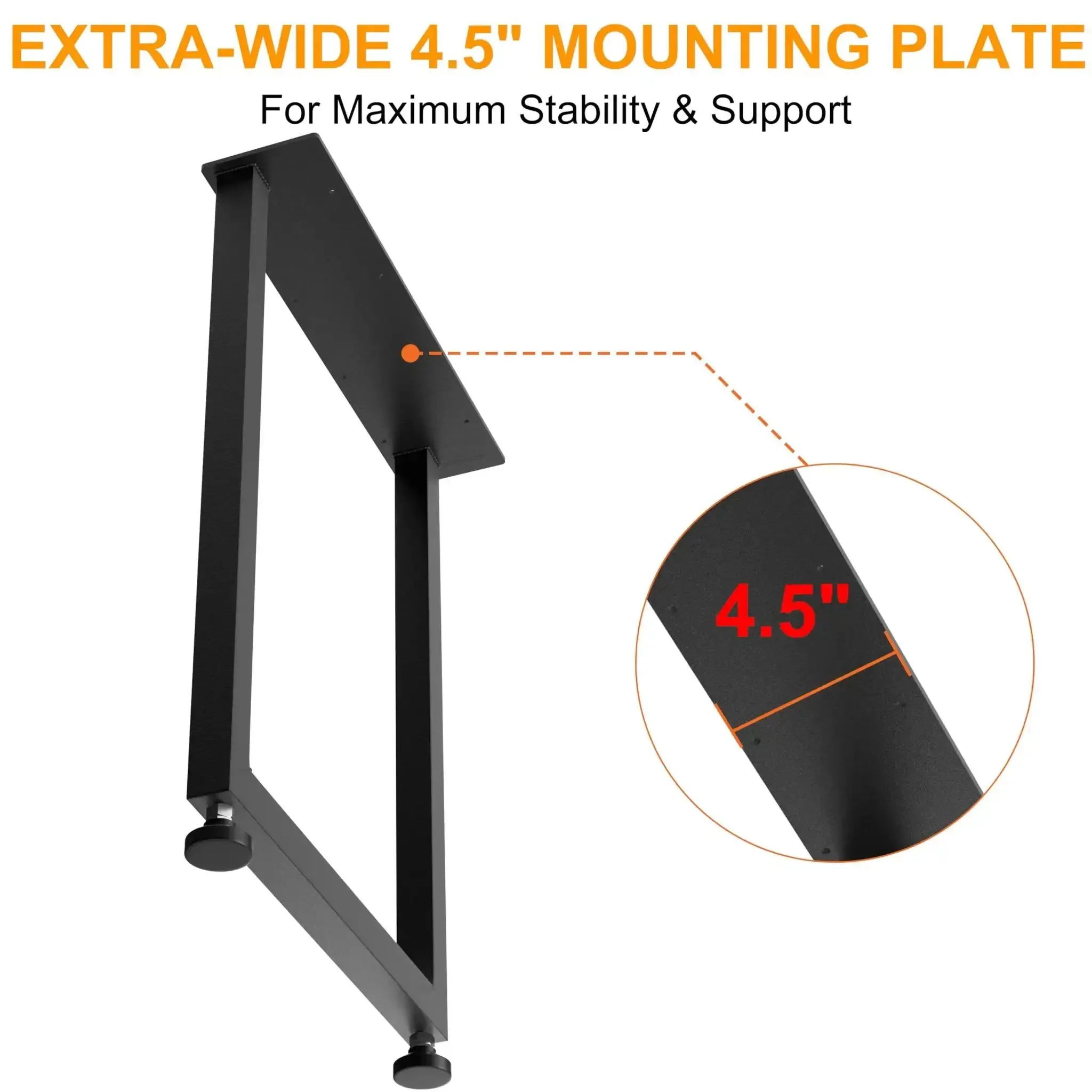 Heavy Duty 14 Gauge Steel Counter Height Table Legs 34 By 24 Inch Square Metal Frame For DIY Kitchen Island Or Standing Desk Industrial Black Built To Last Set Of 2 Supports Up To 1000 Pounds - Image 5