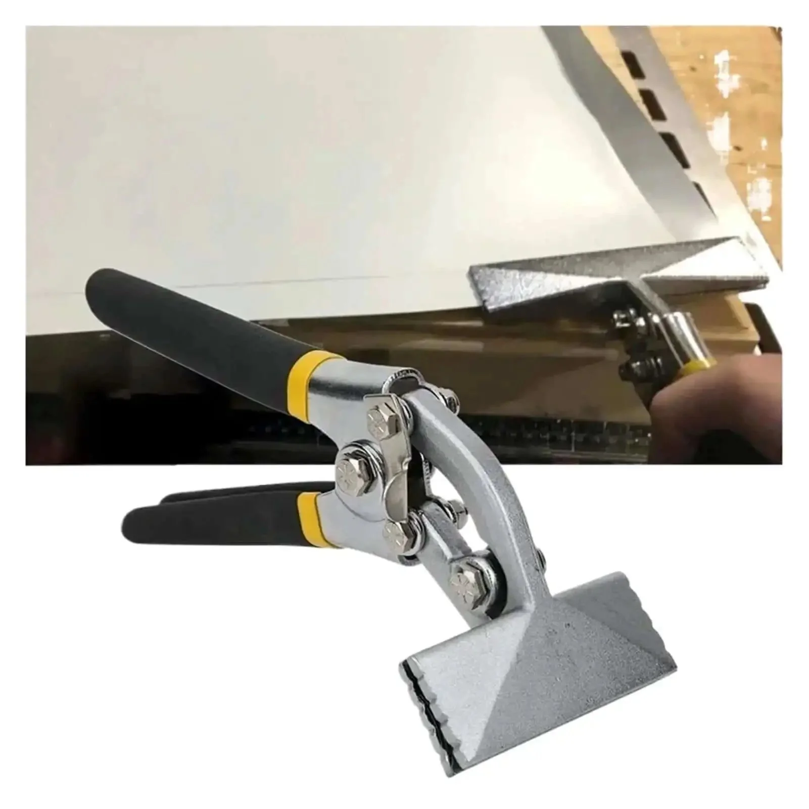 Heavy Duty 150mm Sheet Metal Bending Pliers With Hole Punch Edge Setter And Panel Flanger Hand Joggler Multifunctional Metalworking Tool For The Shop Garage - Image 4