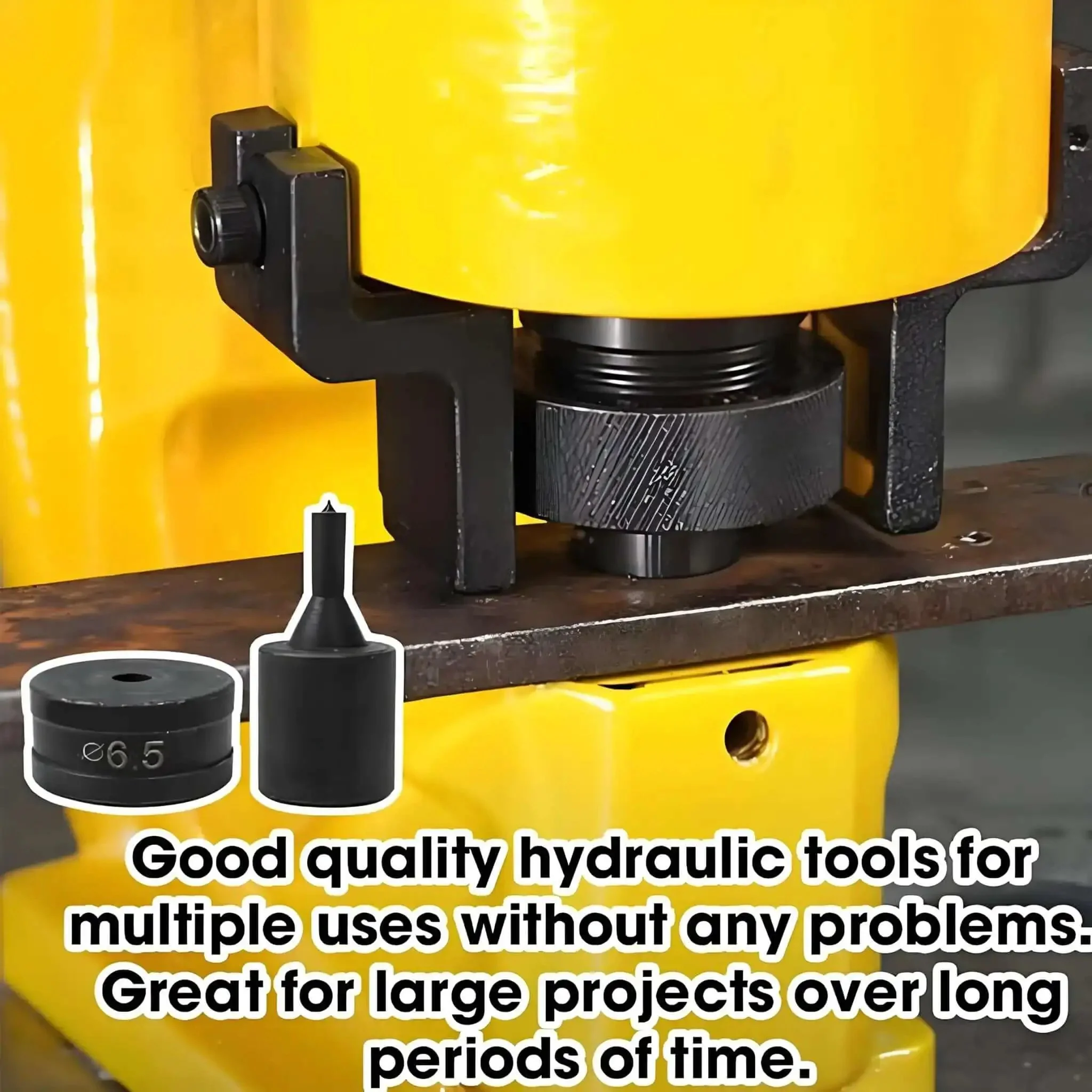 Heavy Duty 15.5mm Round Hole Punch Die Set For CH-60 L Hydraulic Punch Machines Aluminum And Steel Hole Digger Tool Durable Replacement With Upper And Lower Dies Compatible With All Models Delivers Clean And Consistent Punches - Image 6