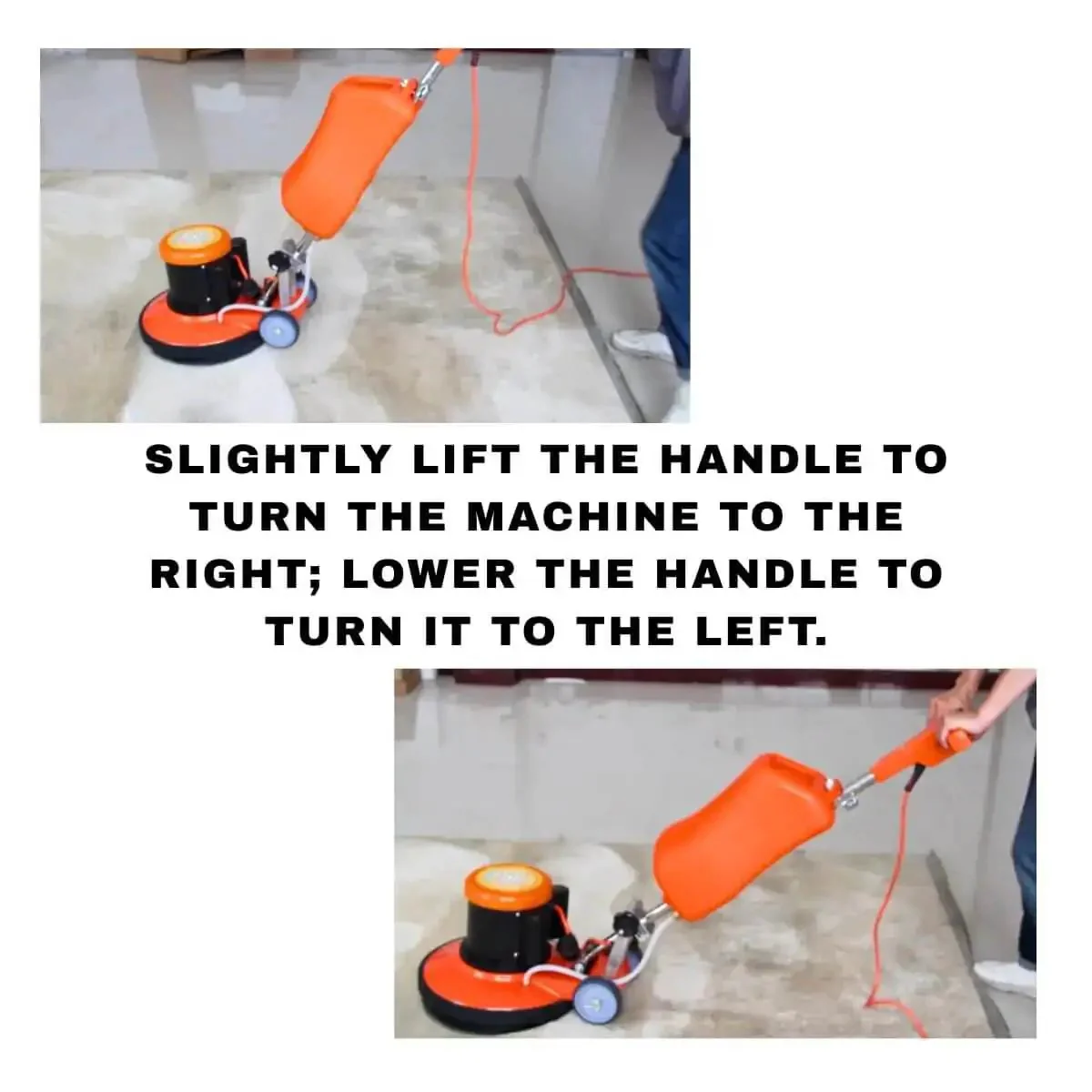 Heavy Duty 17 Inch Floor And Carpet Buffer Machine Workhorse With 2.0 HP Motor 175 RPM 3.4 Gallon Water Tank Built For Commercial And Industrial Floors Scrubbing Polishing And Waxing - Image 4