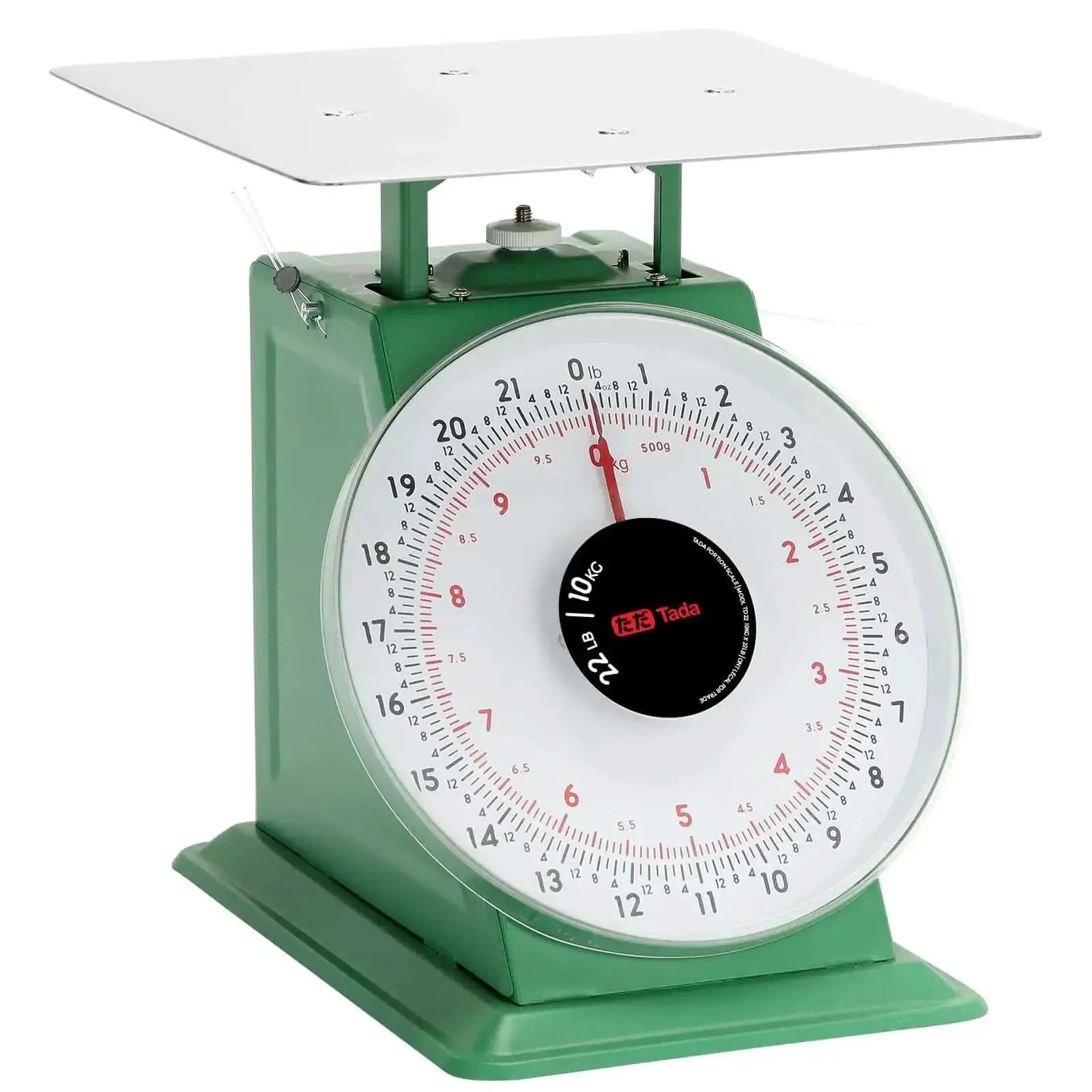 Heavy Duty 22 Lbs Mechanical Portion Control Kitchen And Food Scale With Industrial Dial Stainless Steel Platform Built Like A Tank And Easy To Clean For Precise Portions At Home Or In Bulk Prep