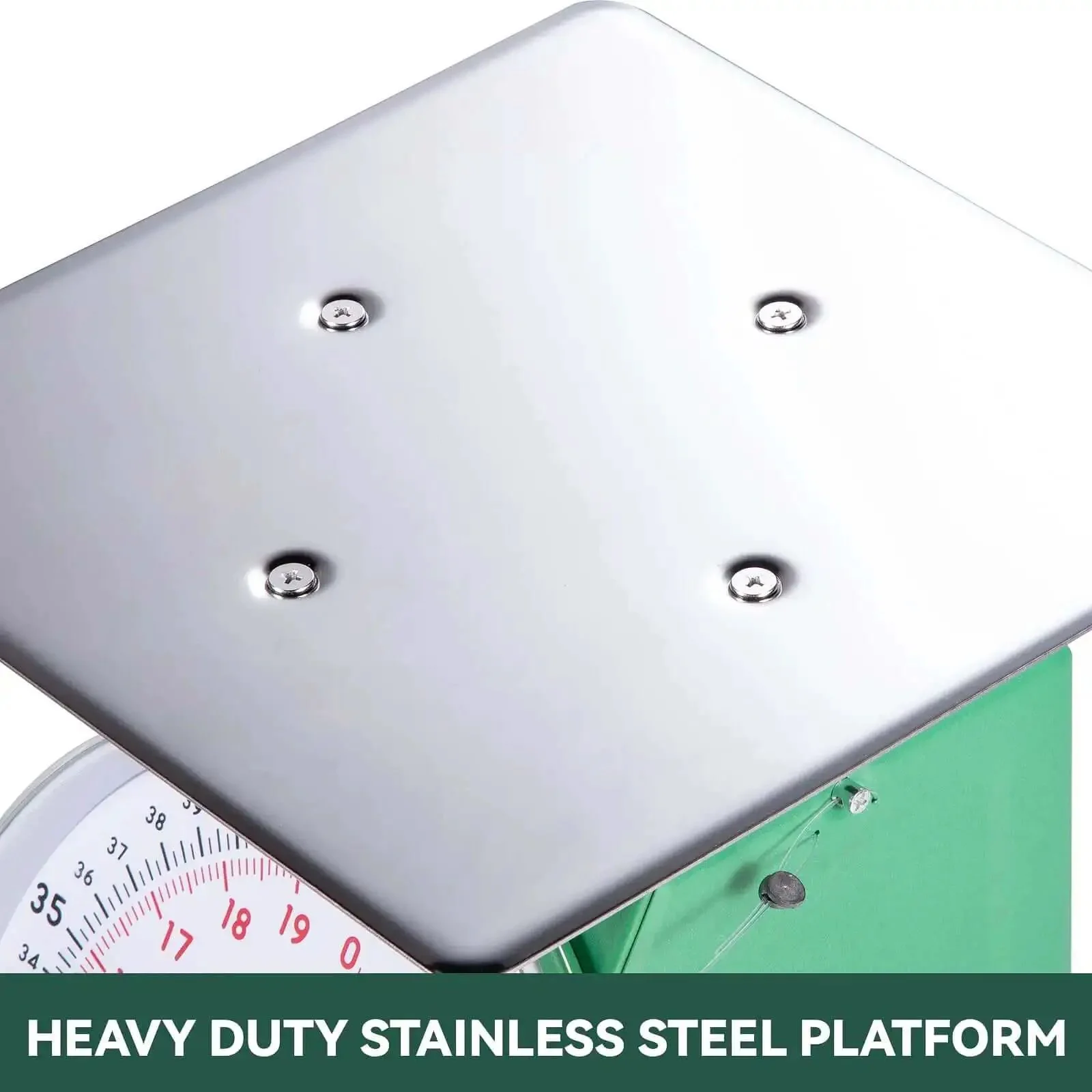Heavy Duty 22 Lbs Mechanical Portion Control Kitchen And Food Scale With Industrial Dial Stainless Steel Platform Built Like A Tank And Easy To Clean For Precise Portions At Home Or In Bulk Prep - Image 4