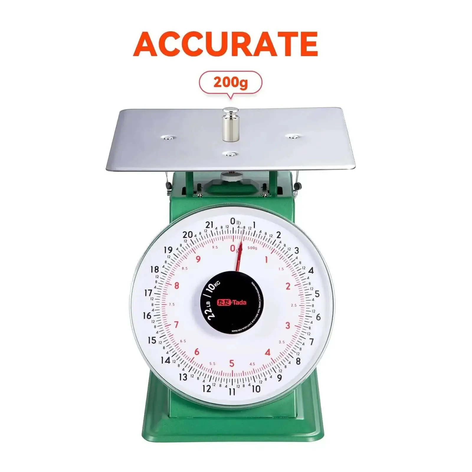 Heavy Duty 22 Lbs Mechanical Portion Control Kitchen And Food Scale With Industrial Dial Stainless Steel Platform Built Like A Tank And Easy To Clean For Precise Portions At Home Or In Bulk Prep - Image 6
