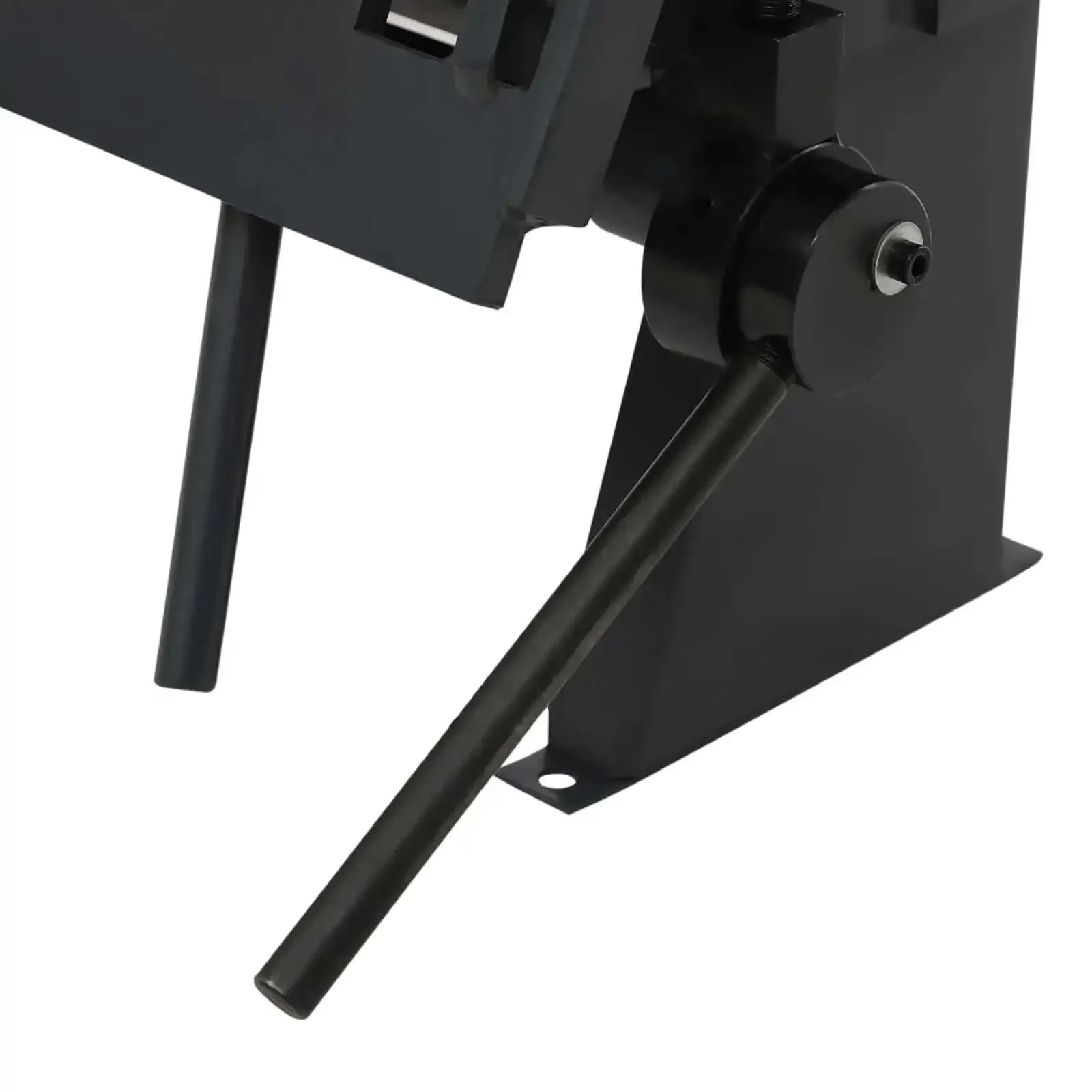 Heavy Duty 24 Inch Pan And Box Brake Metal Bender For Floor Standing Setup 0-135 Degree Bend With 5 Adjustable Fingers And Rebar Cutter For Metal Roofs Car Doors Windows And Furniture Projects - Image 4