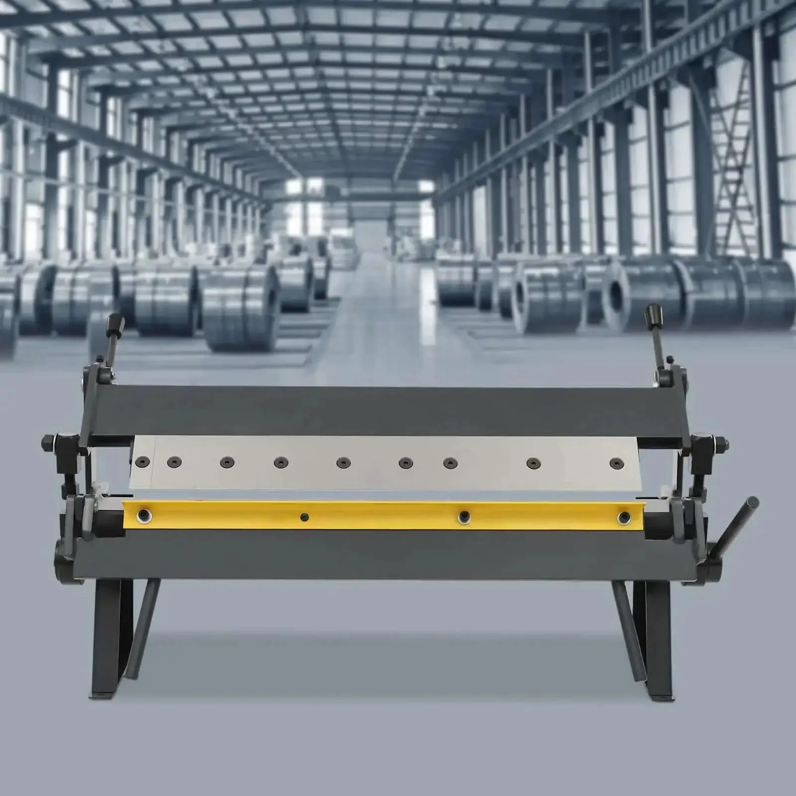 Heavy Duty 24 Inch Sheet Metal Brake With 0 To 135 Degree Bends, Floor Model Box And Pan Bender, Removable Fingers For Easy Metal Working, Ideal For DIY Home Shop Projects And Pro Fabrication - Image 3