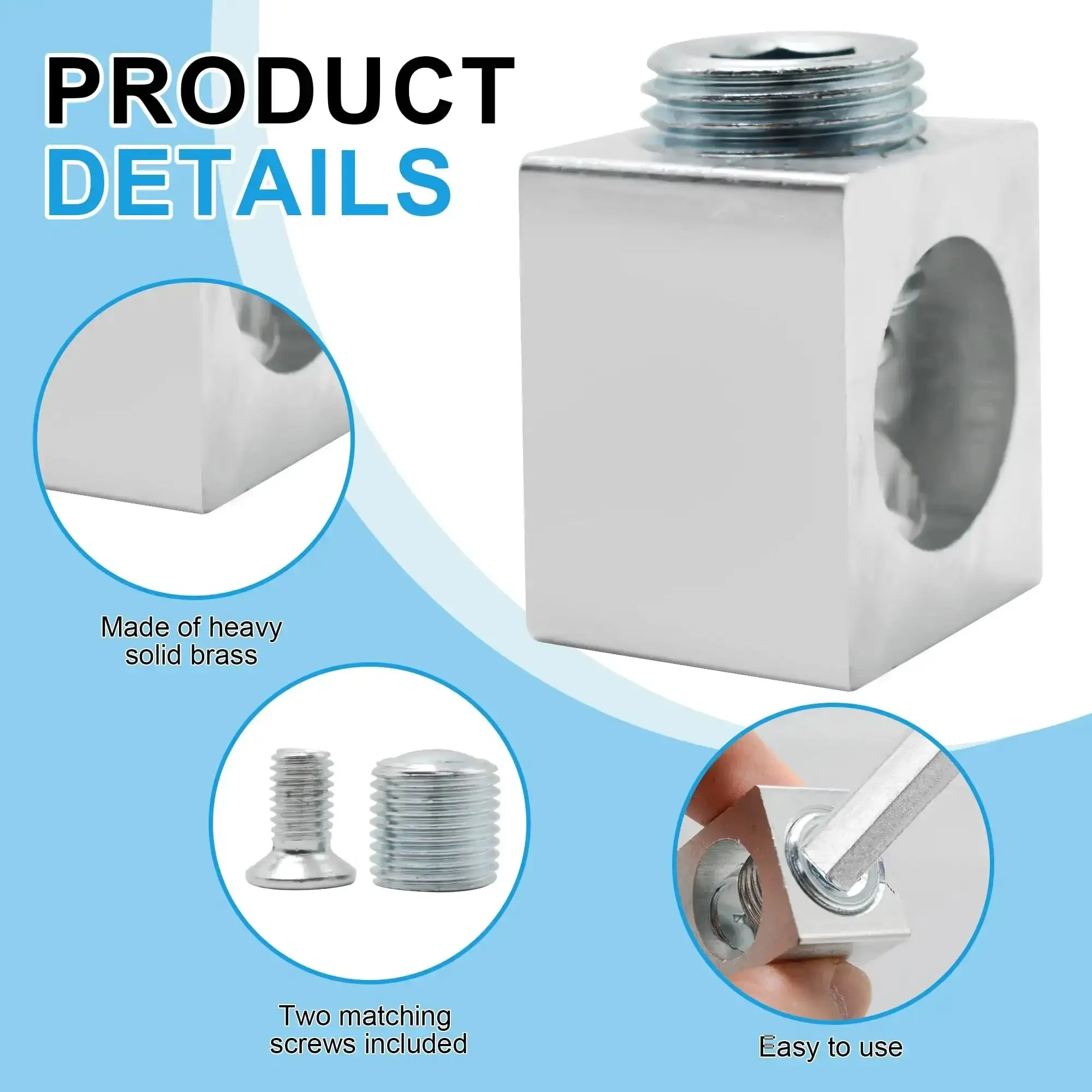 Heavy Duty 250 MCM Aluminum Ground Lug Kit For Electrical Connections With Neutral Lugs, 4 Pack Grounding Lugs For Circuit Breaker Wiring, Easy Two Screw Installation - Image 6