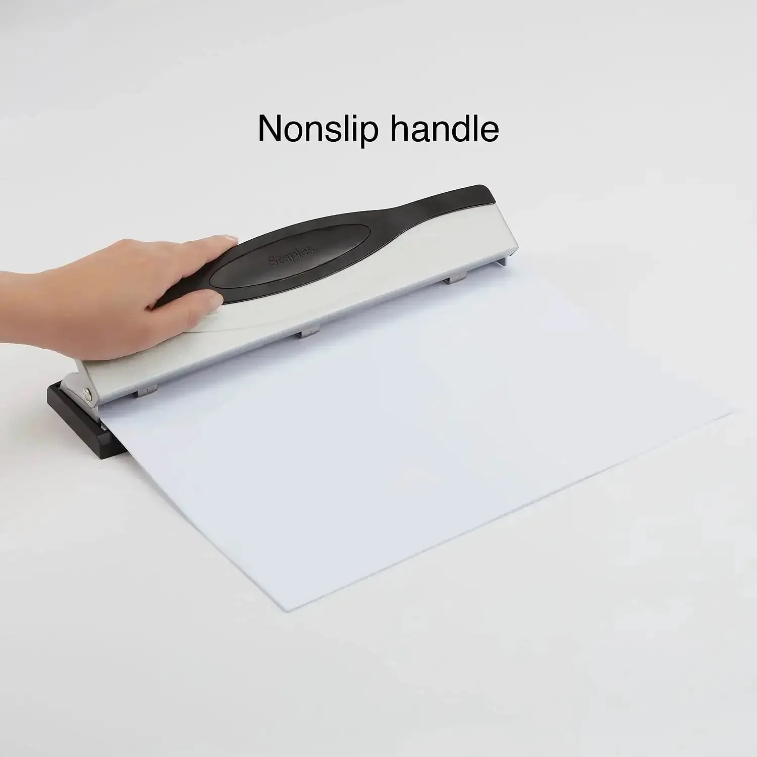 Heavy Duty 3 Hole Punch For Office Paper, High End Adjustable Desktop Punch That Delivers Precise 0.28 Inch Holes, 15 Sheet Capacity, Built To Last Metal Construction, Sleek Black And Silver Finish, A Real Workhorse - Image 5