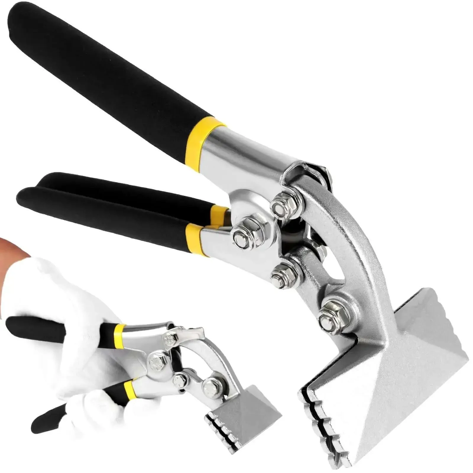 Heavy Duty 3 Inch Alloy Steel Sheet Metal Bender Hand Seamer With Straight Jaw Portable Metal Flattening Pliers Manual Clamp For Sheet Metal Projects And DIY Metalwork - Image 7