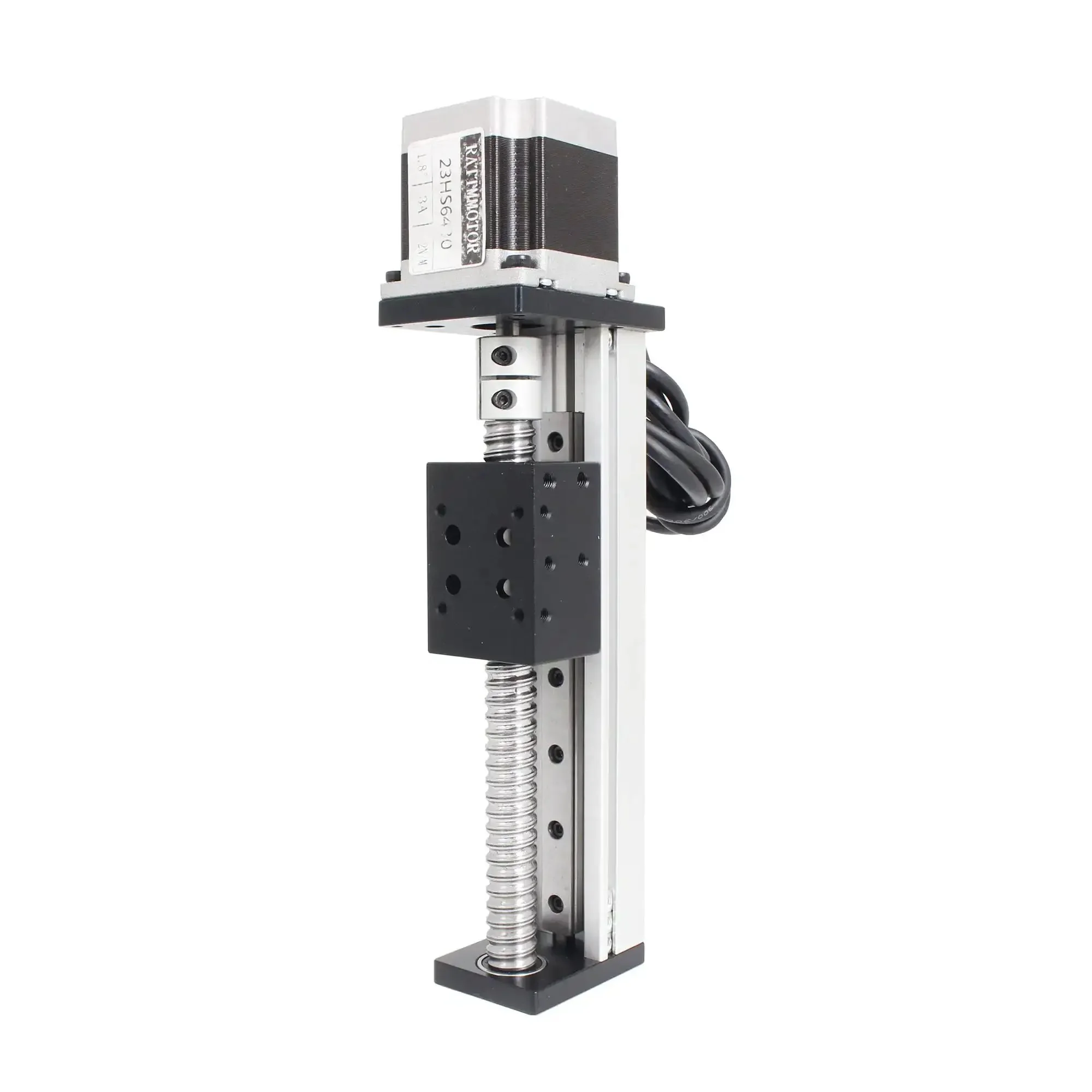 Heavy Duty 300mm Linear Stage Actuator With Square Slide Rail And 1605 Ballscrew Motorized XY XYZ CNC Linear Stage Table With Nema23 Stepper Motor For Precise Smooth Motion In Milling Laser And PCB Fabrication - Image 3