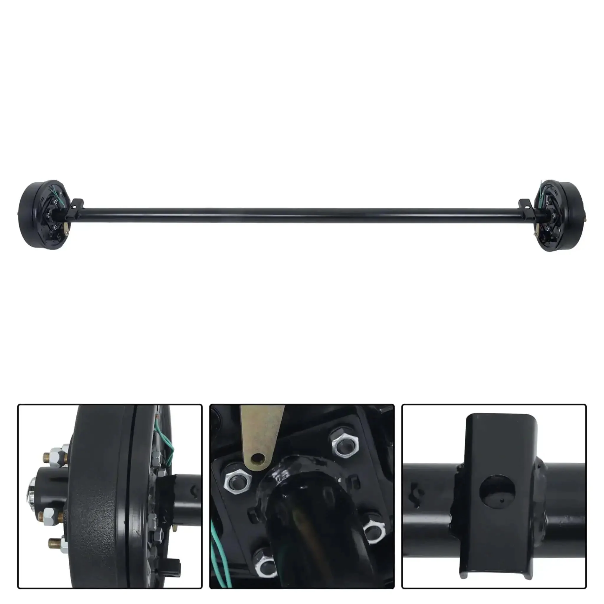 Heavy Duty 3500 Lb Trailer Electric Brake Axle With 5 Lug 4.5 Inch Bolt Pattern 85 Inch Hub Face And 70 Inch Spring Center Ready To Mount For Dependable Hauling On Light To Mid Size Trailers Built To Haul Like A Boss - Image 3