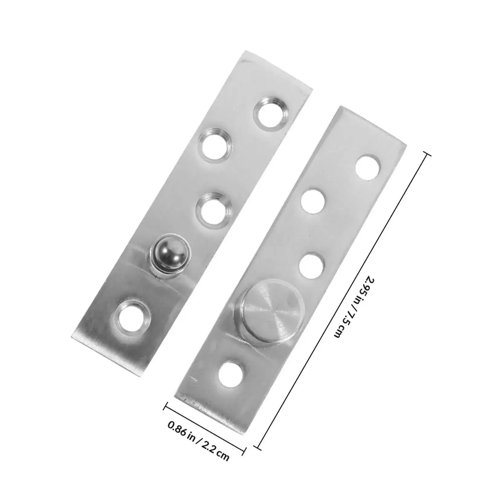 Heavy Duty 360 Degree Rotating Pivot Hinges 2 Pack Concealed Center Shaft Stainless Steel Swivel Hinge For Shed Doors And Cabinet Hardware Hidden Door Hardware For Modern Interiors - Image 9