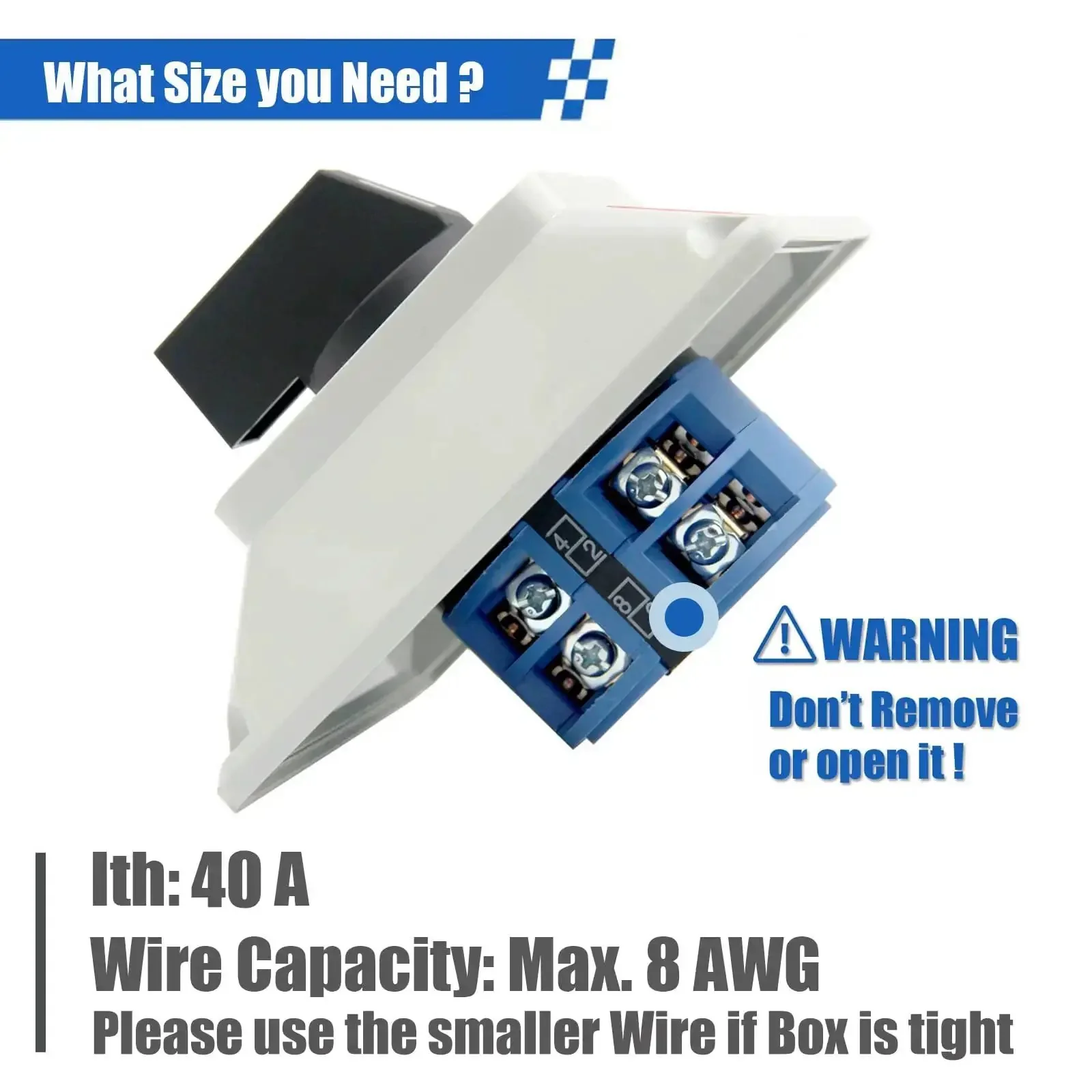 Heavy Duty 40A Rotary Changeover Switch With Box 660V 3 Position 2 Pole 8 Terminals 2NO 2NC Universal Selector Switch IP65 CE Yellow Fork Terminals Included - Image 7